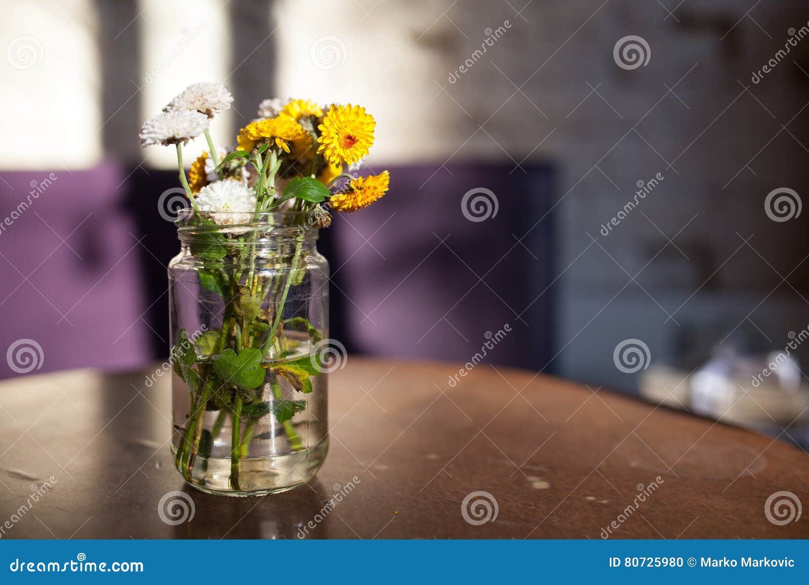 Flower Vase Glass at the Table Stock Photo Image of white, summer