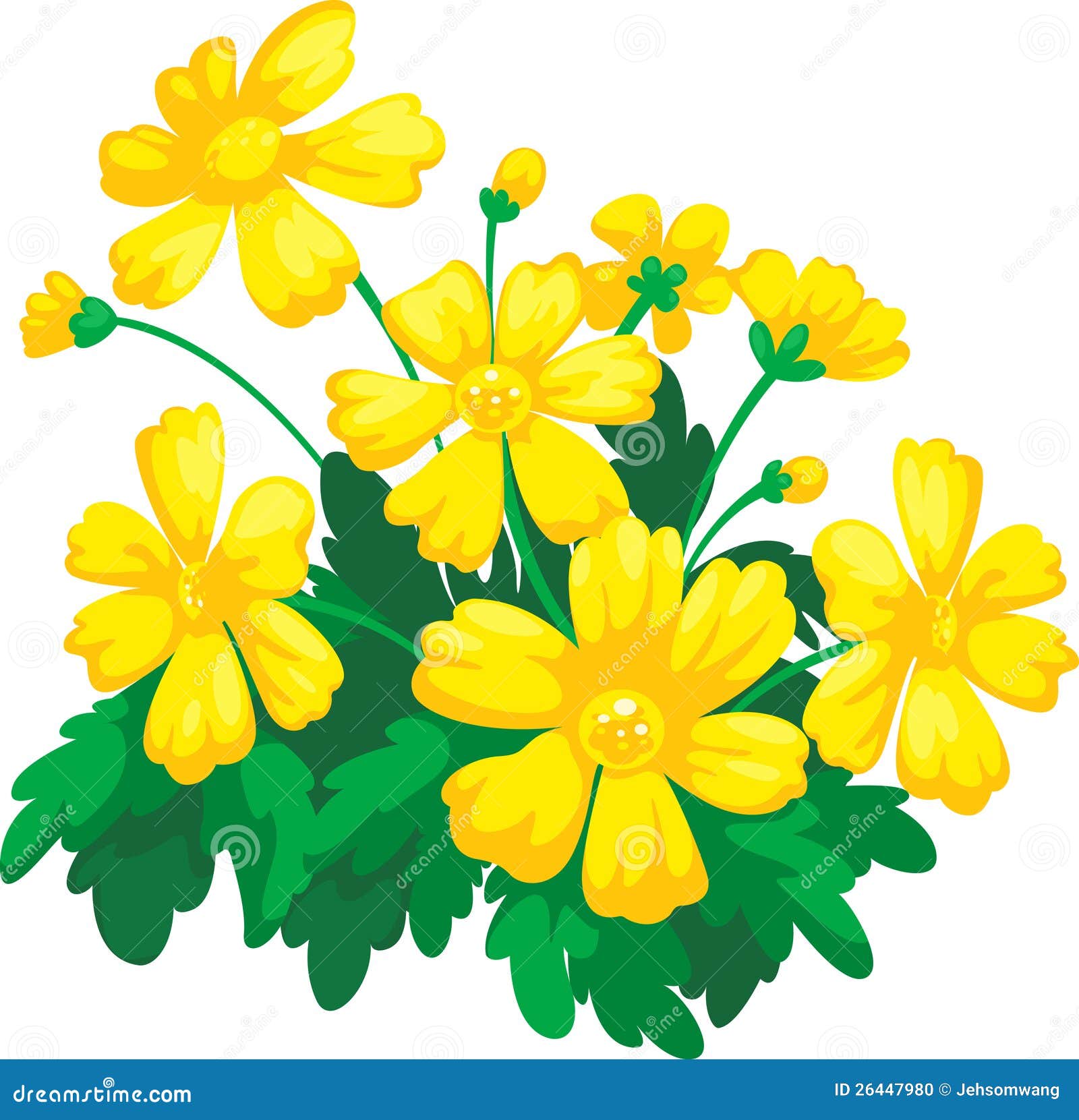 Flower vector stock vector. Illustration of beauty, element - 26447980