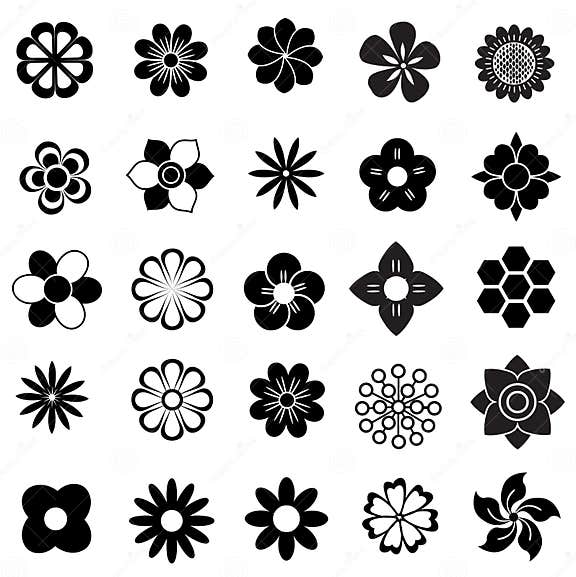 Flower vector set stock vector. Illustration of garden - 39630583