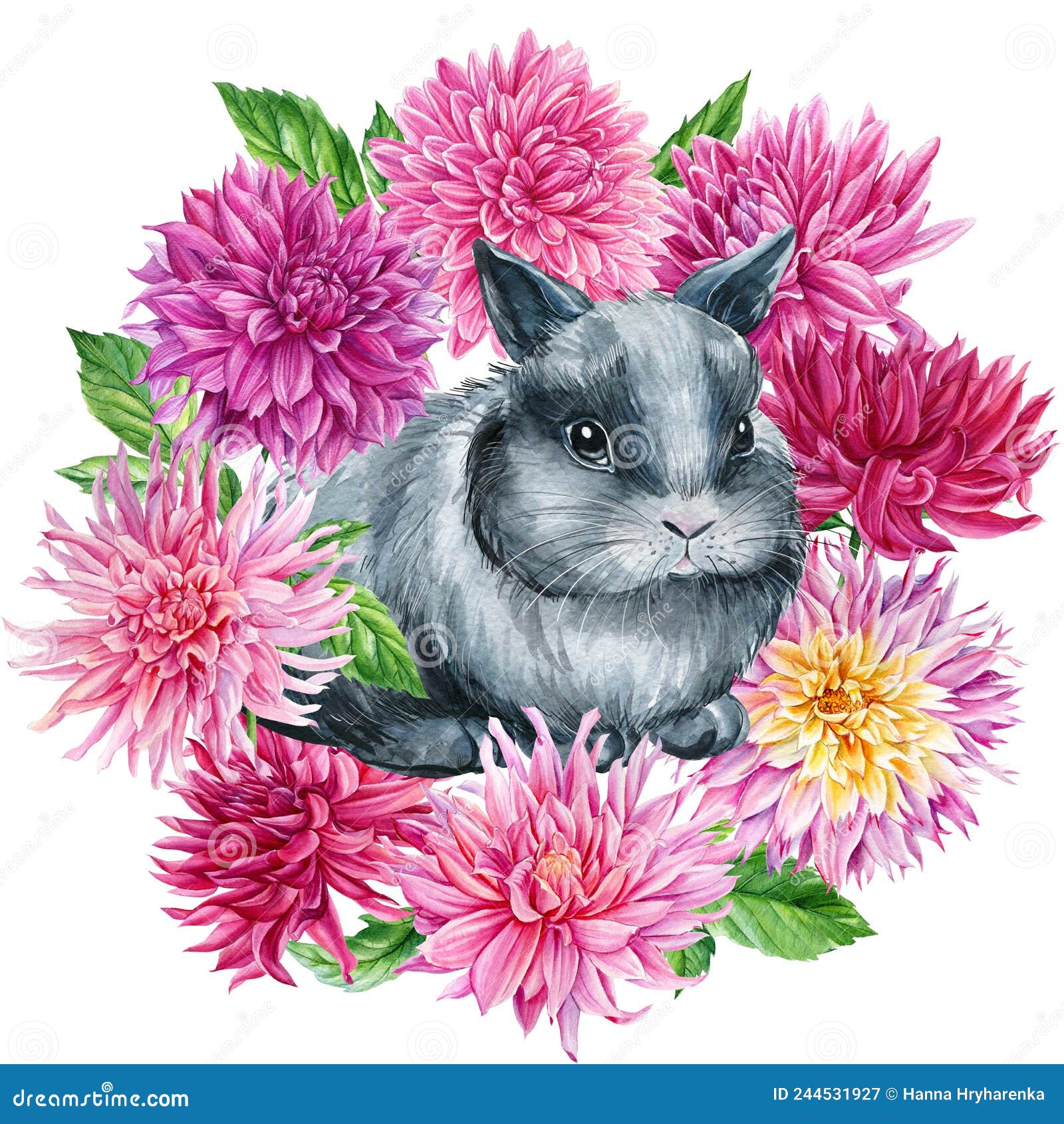 10 x 15 Multi-Color Stupell Industries Baby Lapin French Pink Watercolor Bunny with Flower Wall Plaque 