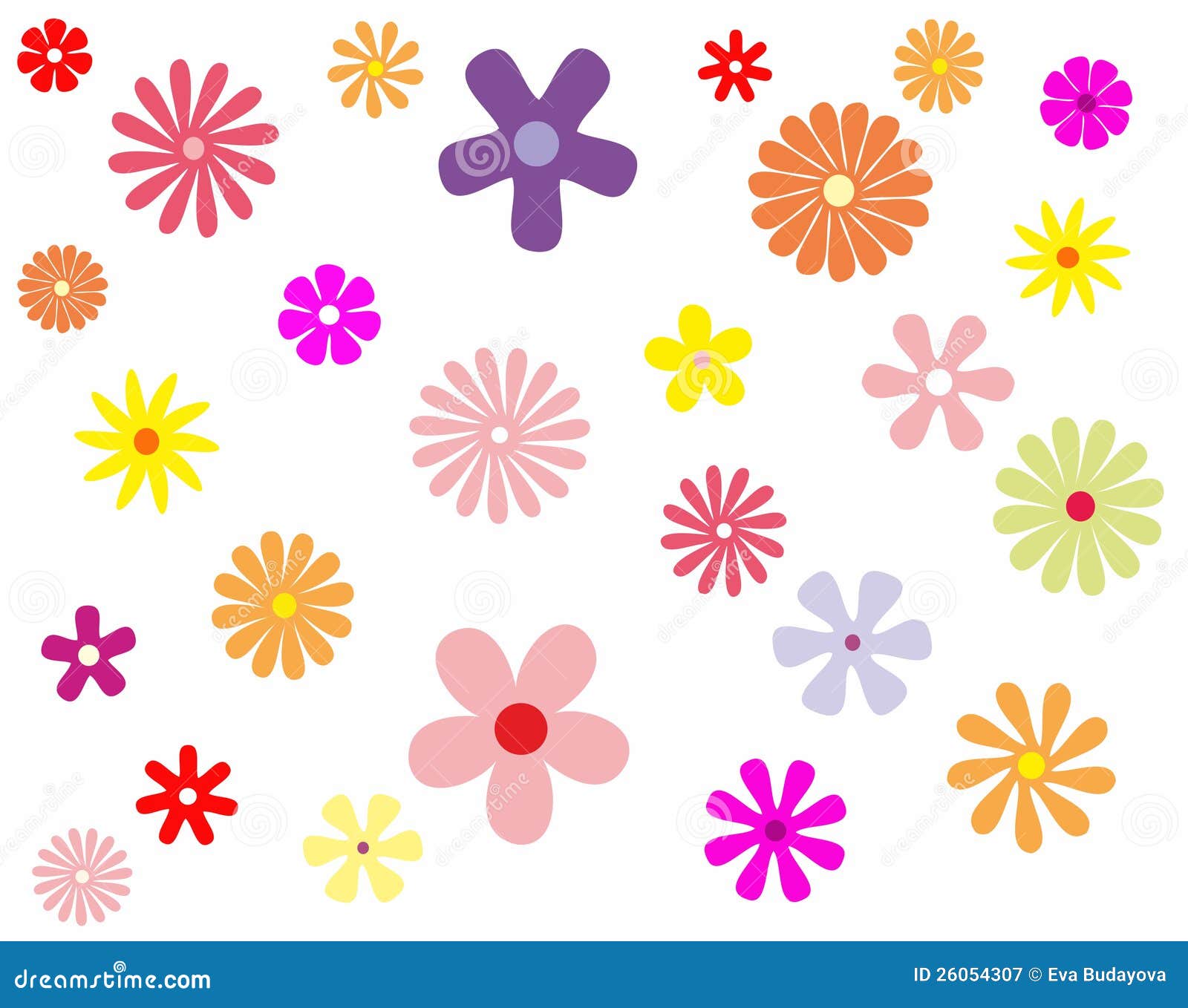 Flowers stock illustration. Illustration of draw, pink - 26054307