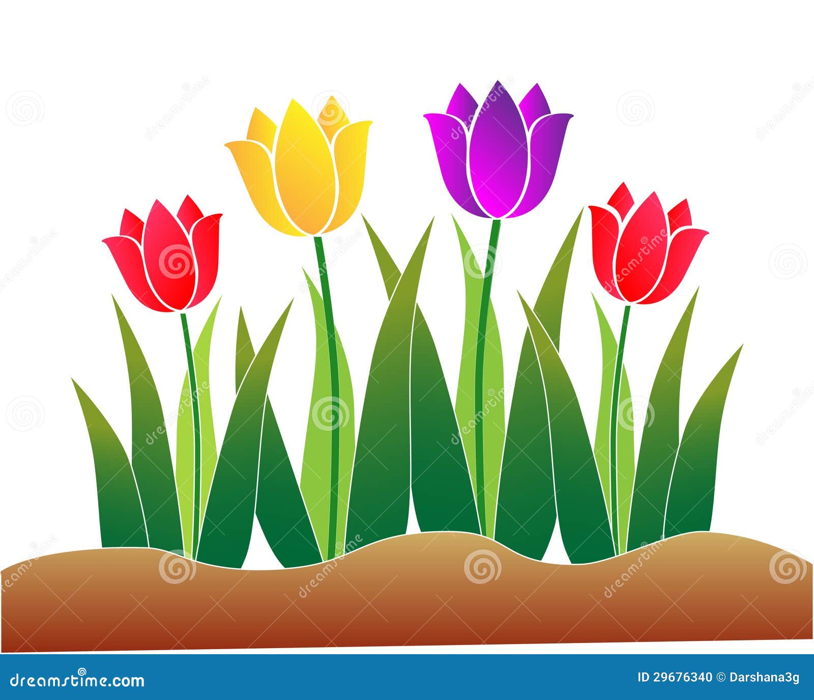 Floral Tropical Flowers Cartoon Vector Illustration Graphic Design