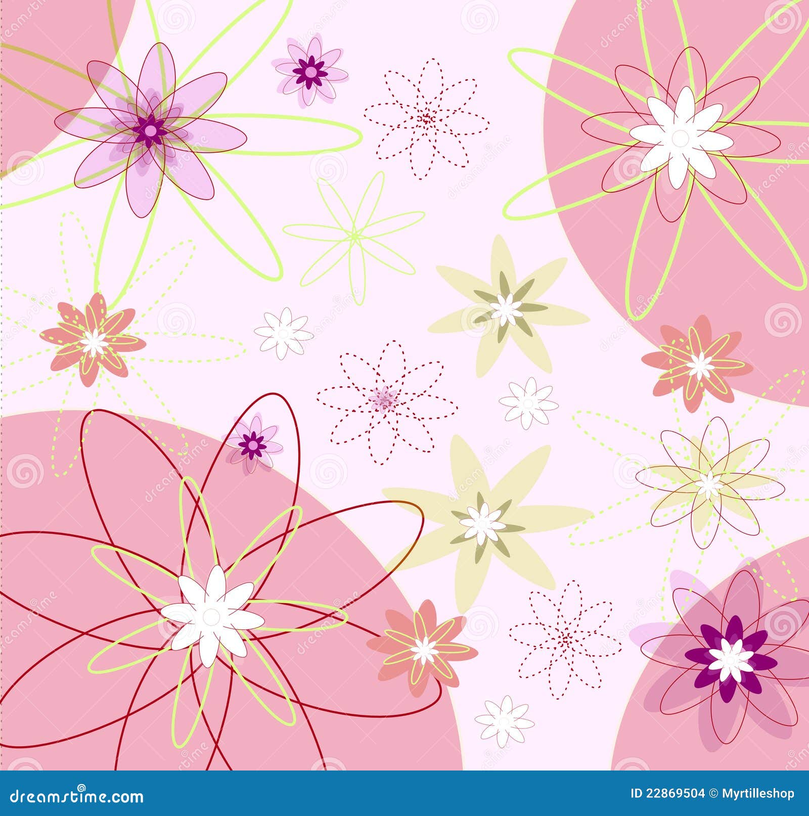 Flowers background stock illustration. Illustration of artistic - 22869504