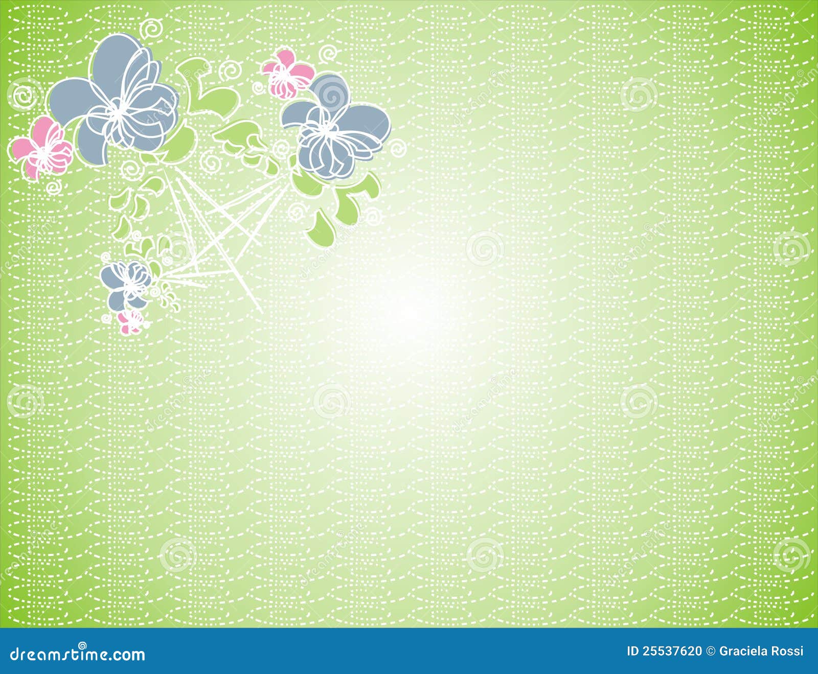 Flowers on background stock illustration. Illustration of circle 25537620