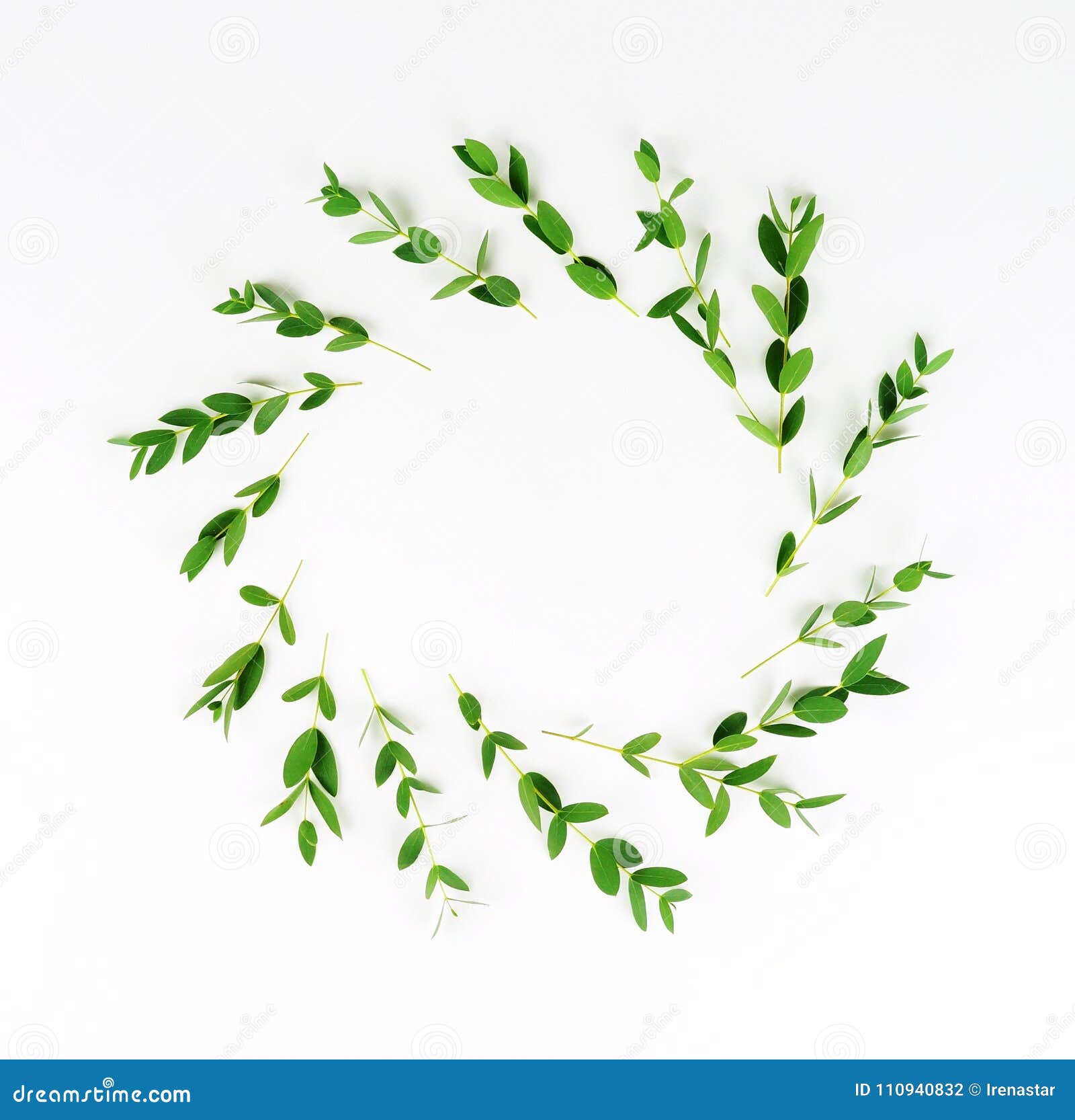 Wreath Made of the Branches of Eucalyptus Stock Photo Image of