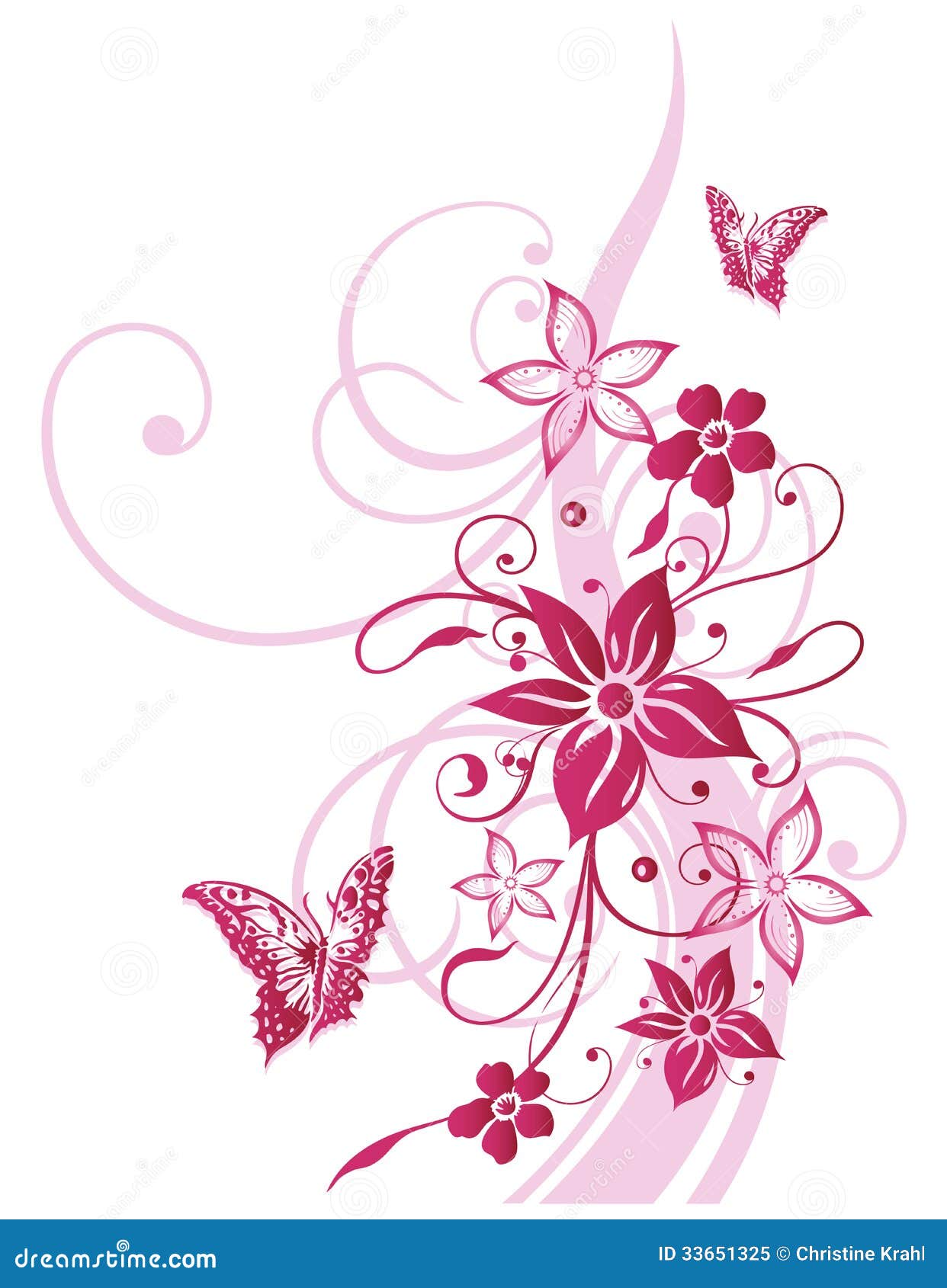 Flowers, Butterfly, Summer, Pink Royalty Free Stock Photo - Image: 33651325