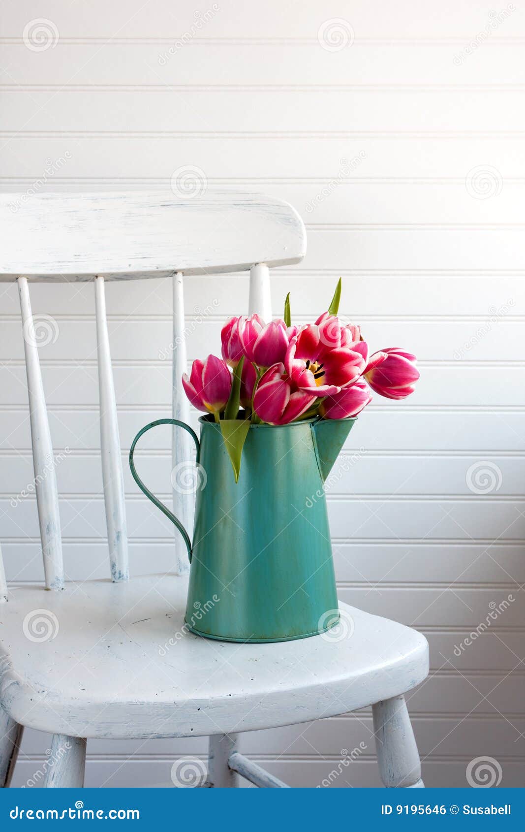 Flowers on chair stock photo. Image of inside, flower 9195646