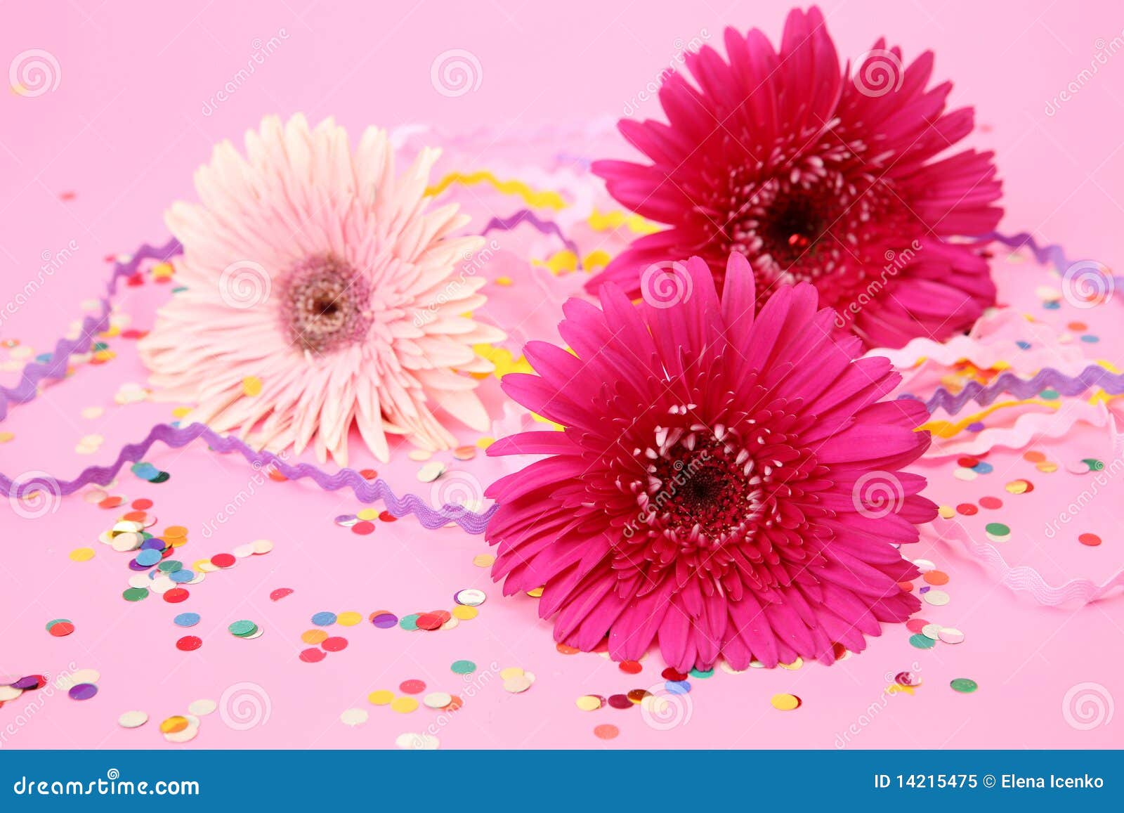 Flowers and confetti stock image. Image of natural, smell 14215475