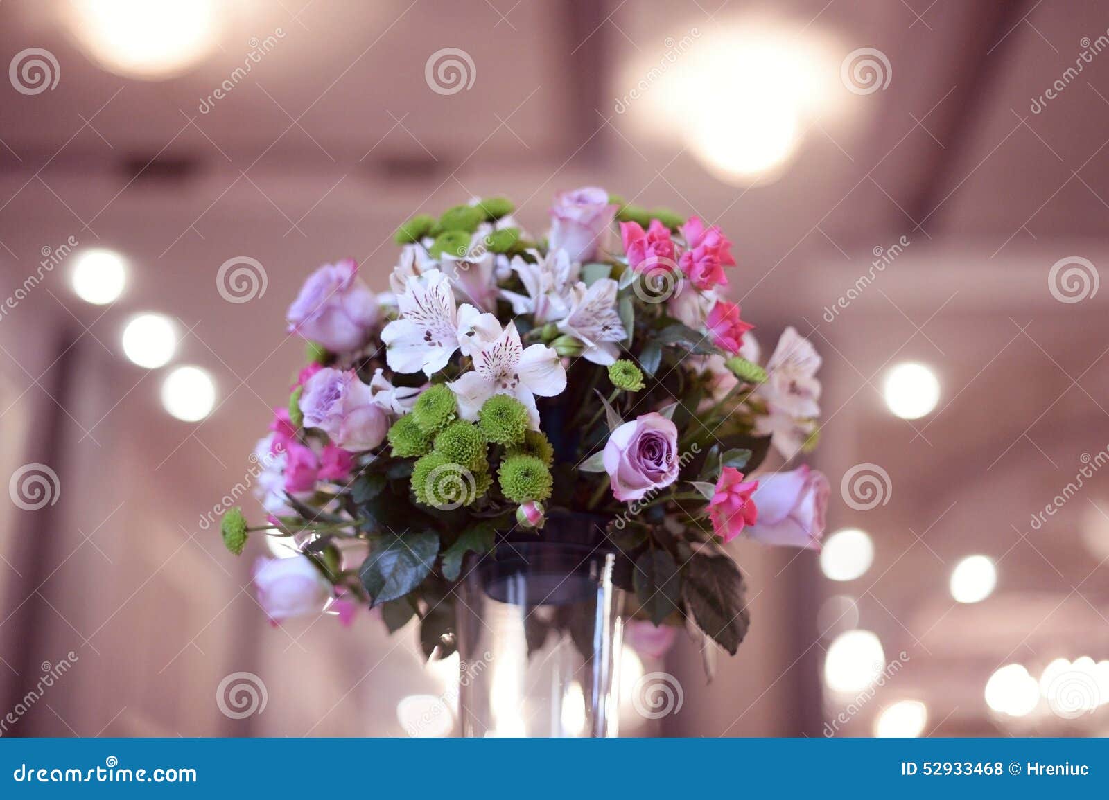 Flowers Decoration on Wedding Table Stock Photo Image of decoration