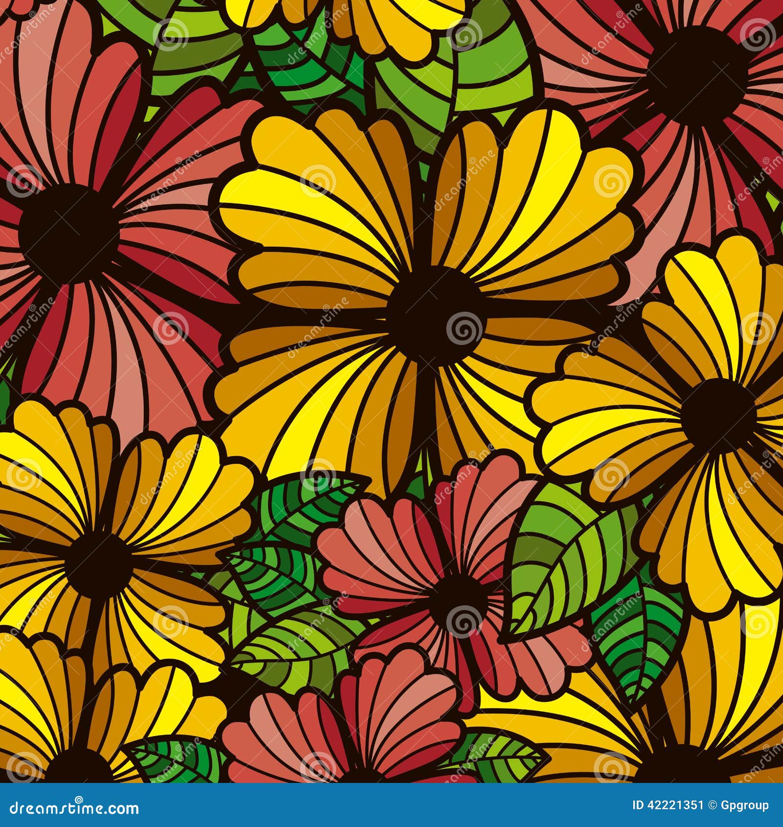 Flowers design stock vector. Illustration of beauty, botanical 42221351