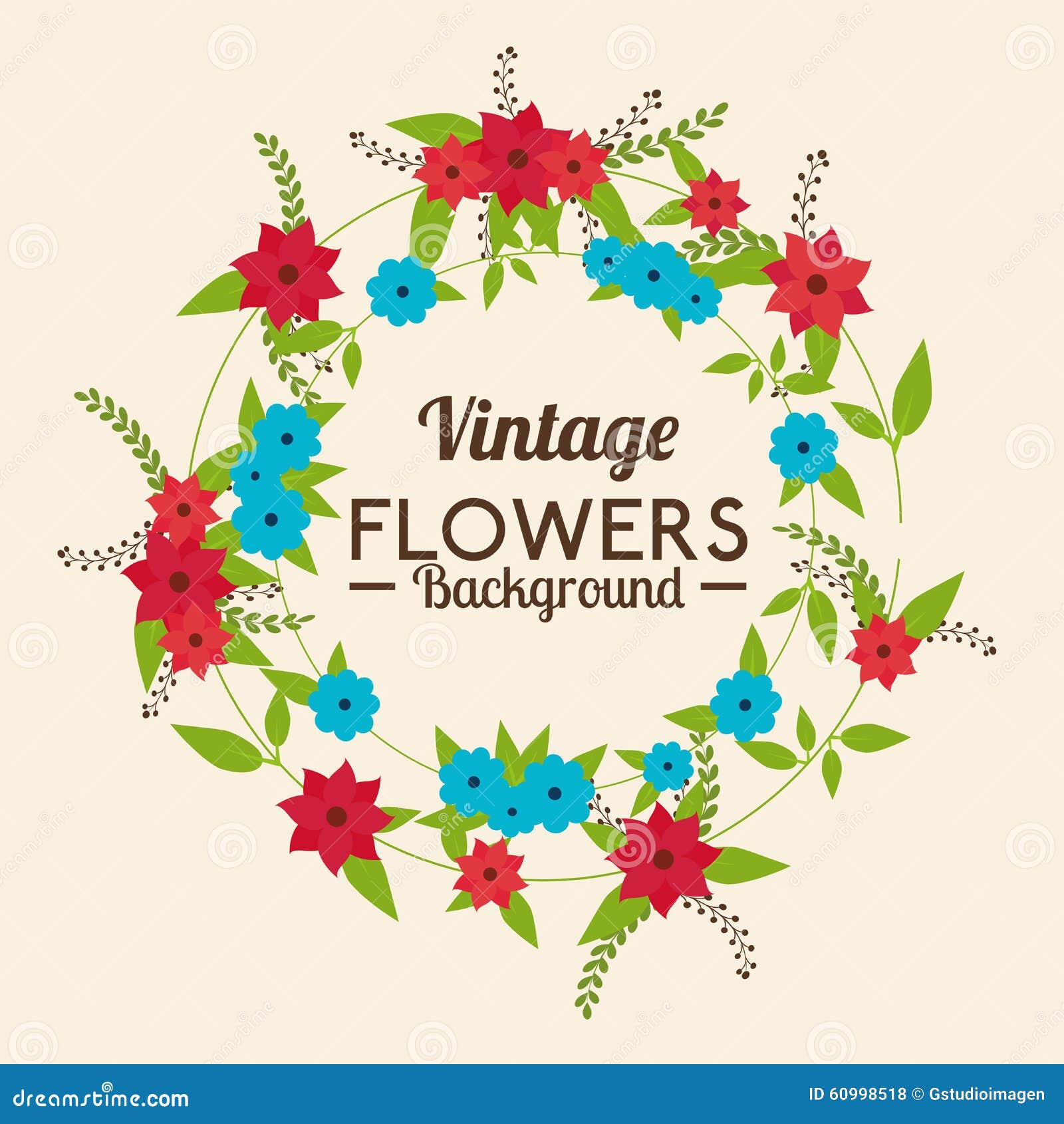 Flowers and floral design stock vector. Illustration of floral 60998518