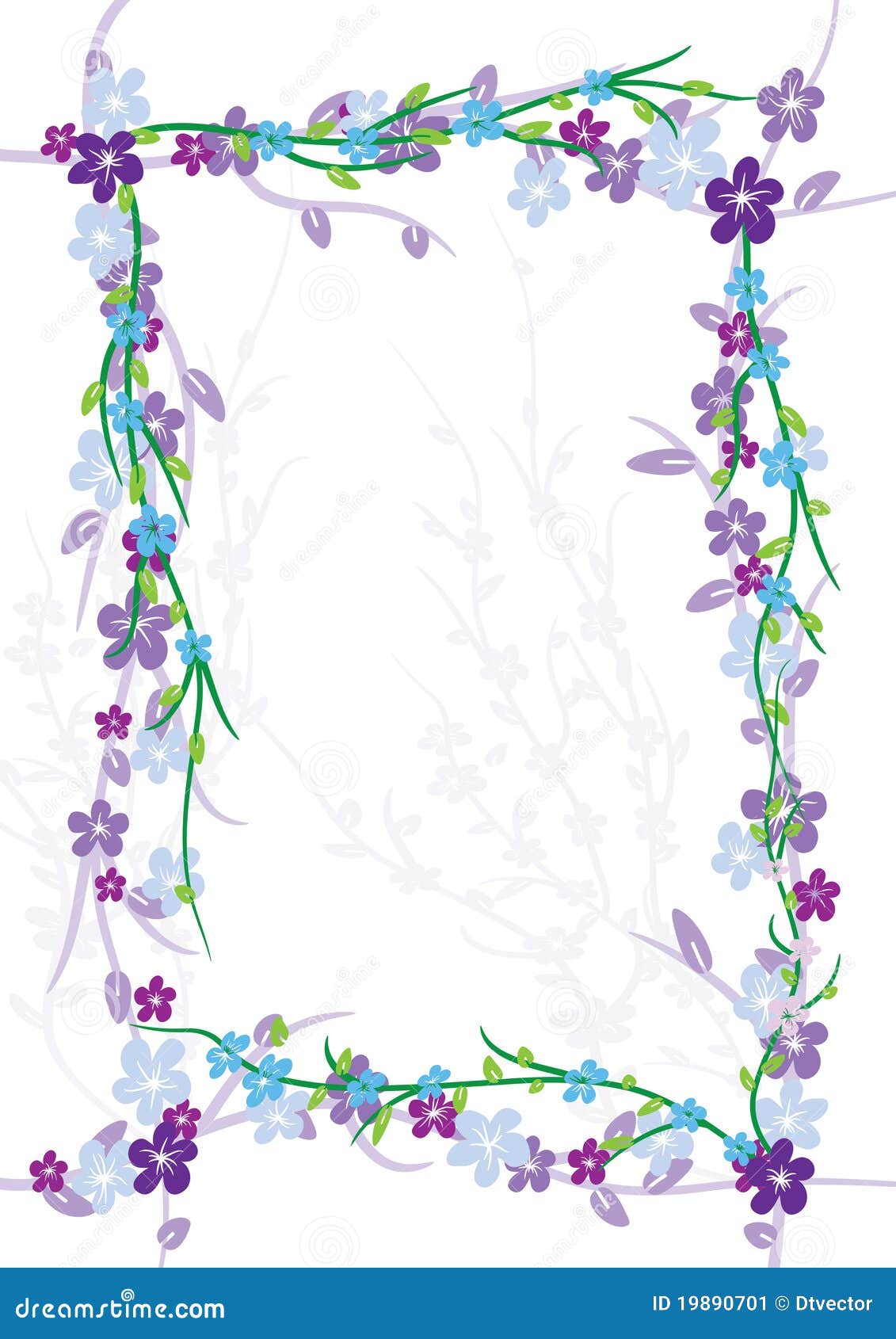 Flowers Flourish Frame_eps Stock Image Image 19890701