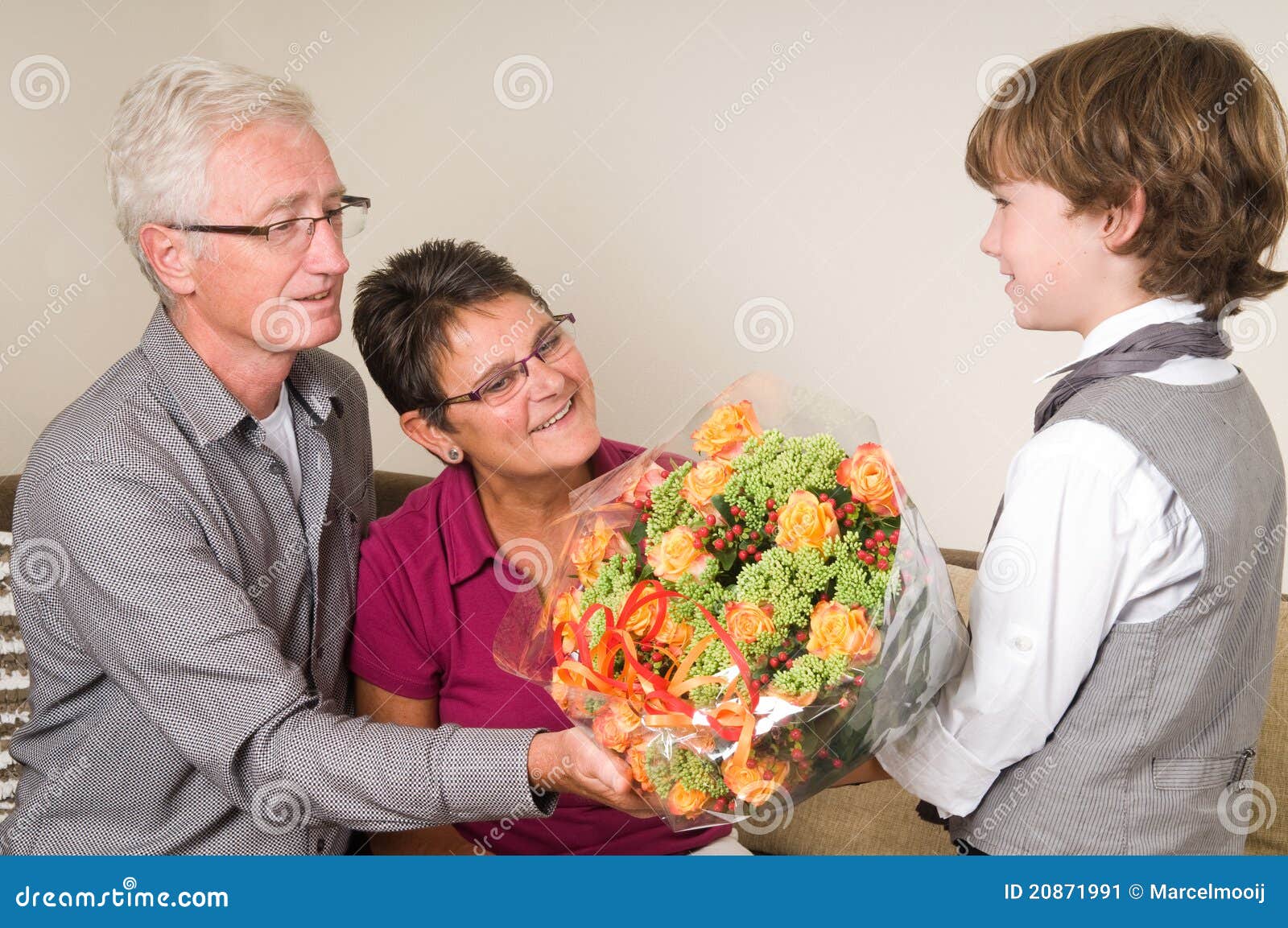 Flowers for Grandma and Granddad Stock Image Image of grandfather
