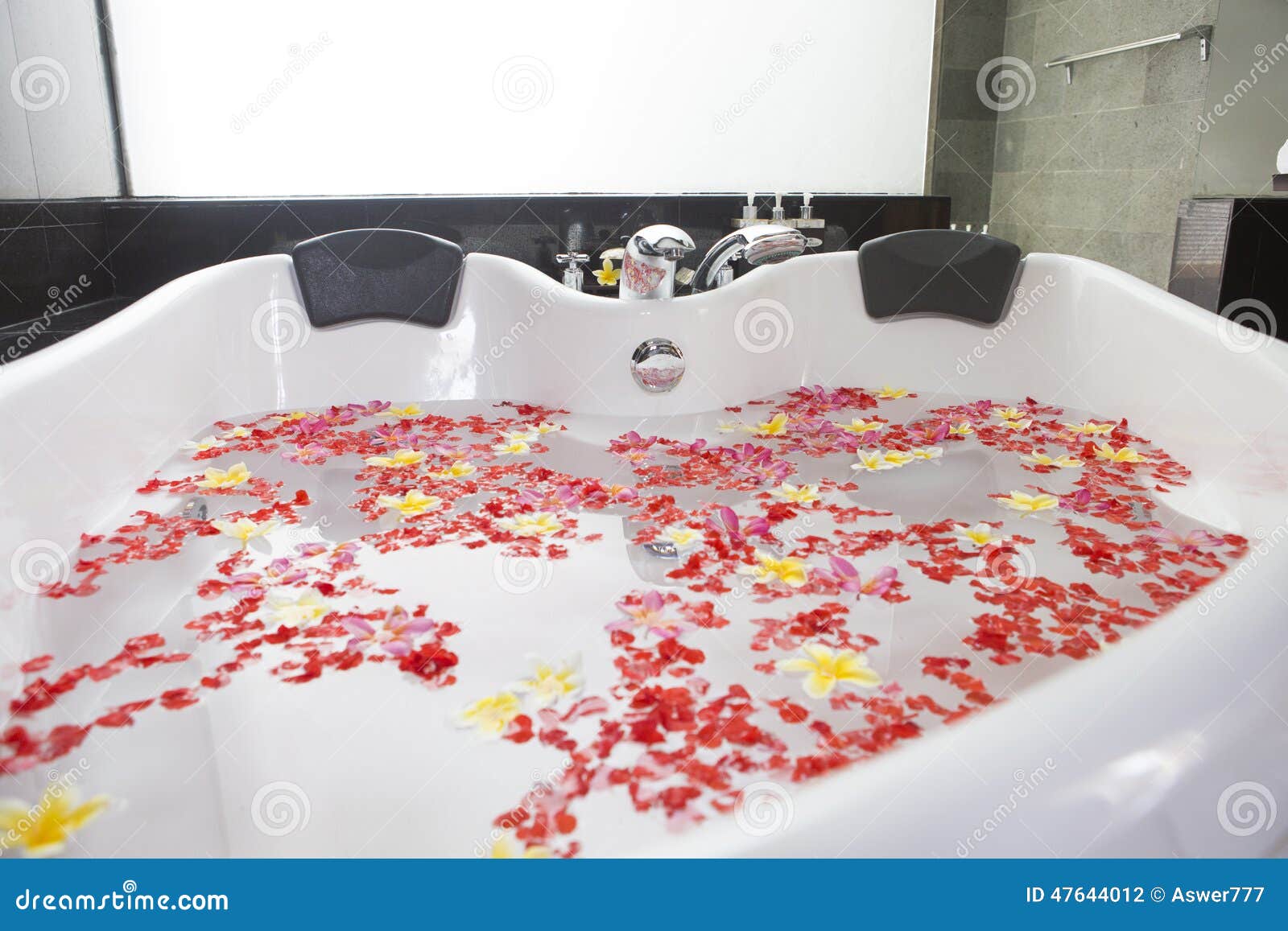 Jacuzzi rose petals in An Electrifying