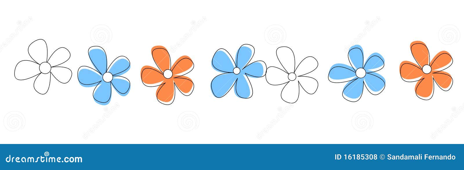 flowers line / divider