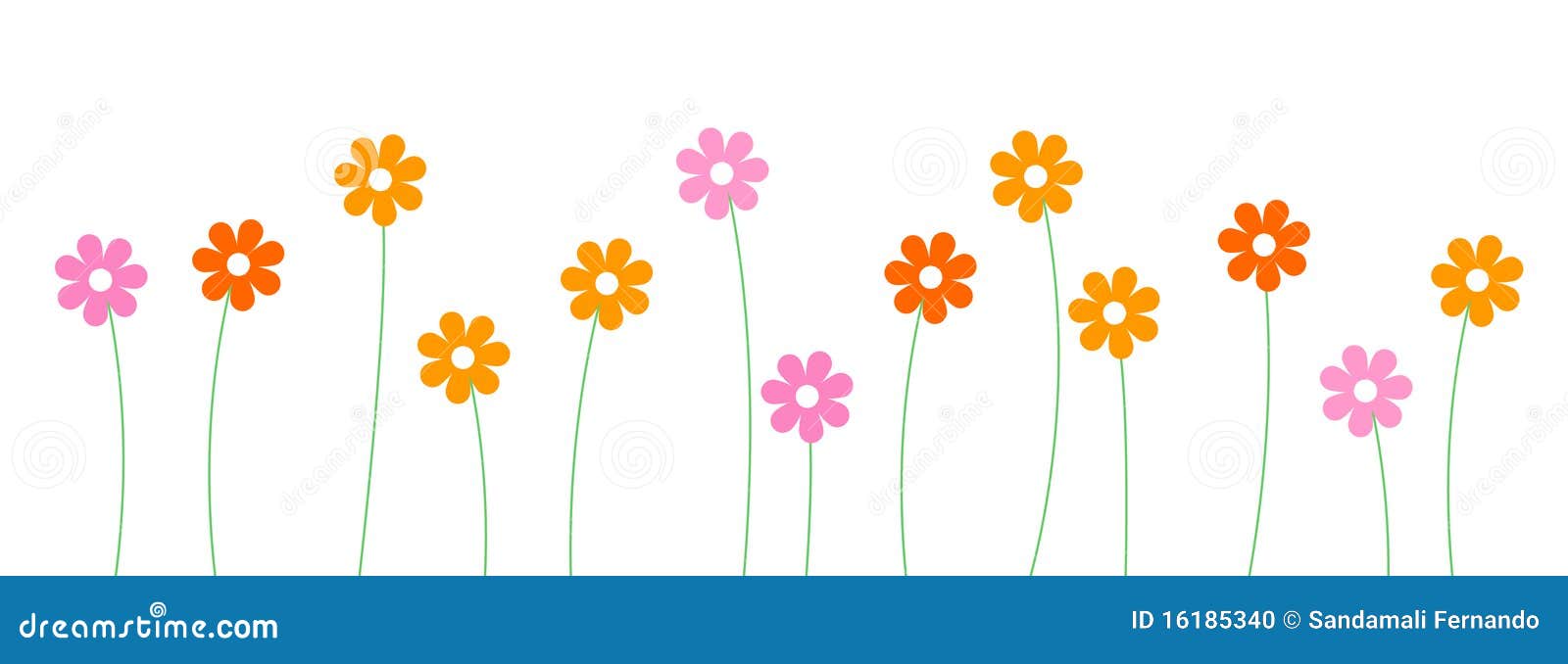 flower line borders clip art