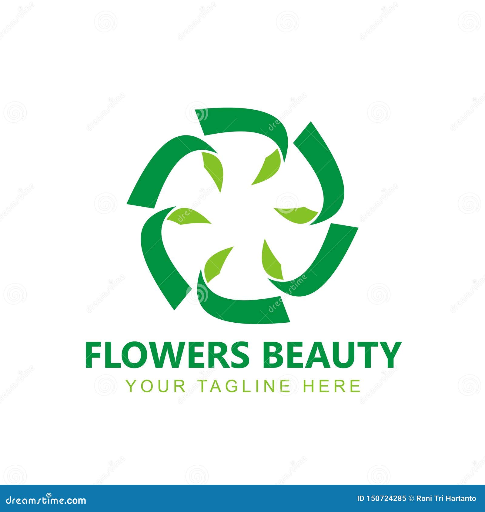 Flowers Logo Design Inspiration Logo Modern Template Stock Vector