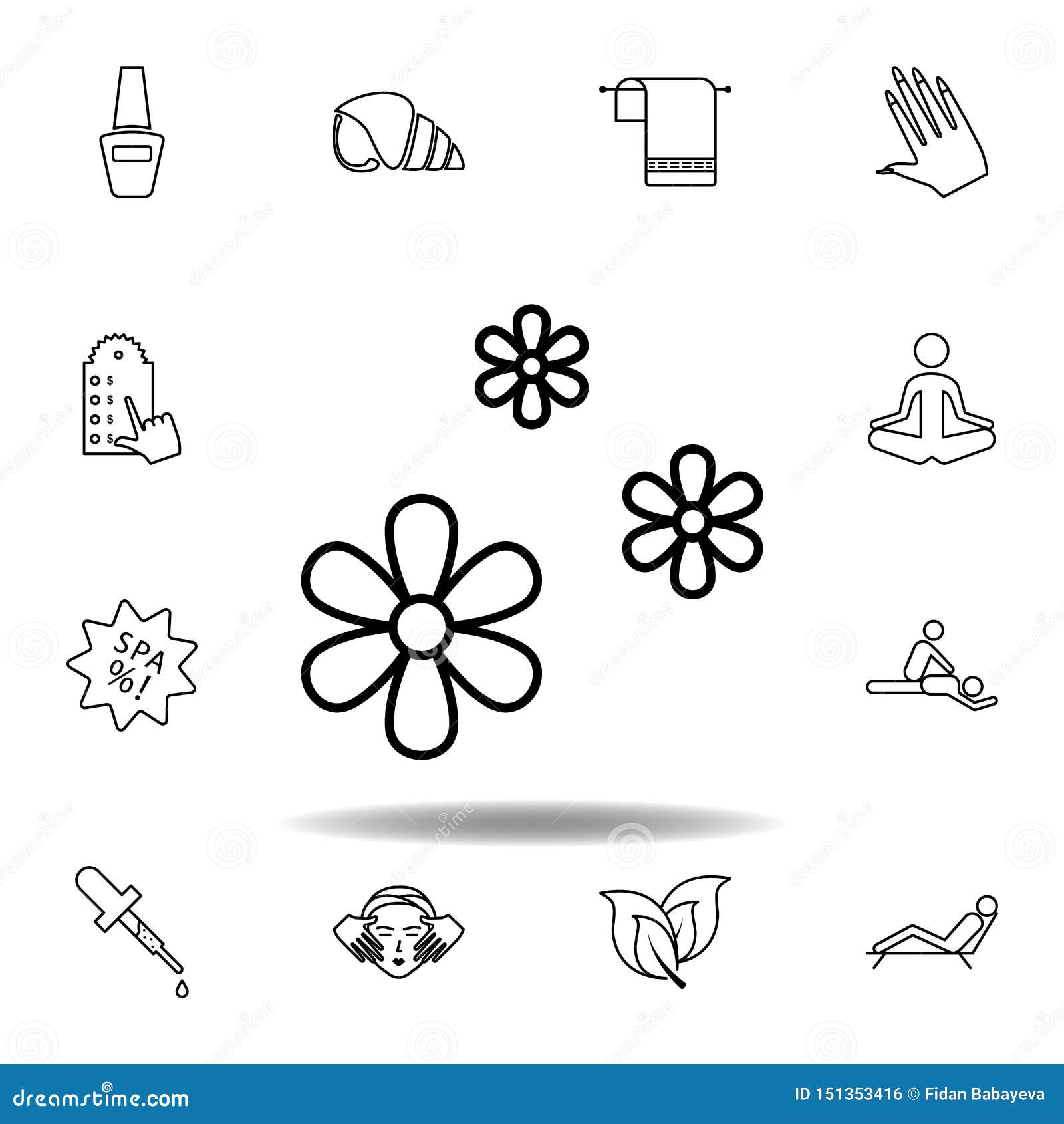 black and white 3 flowers outline black and white 3 flowers outline
