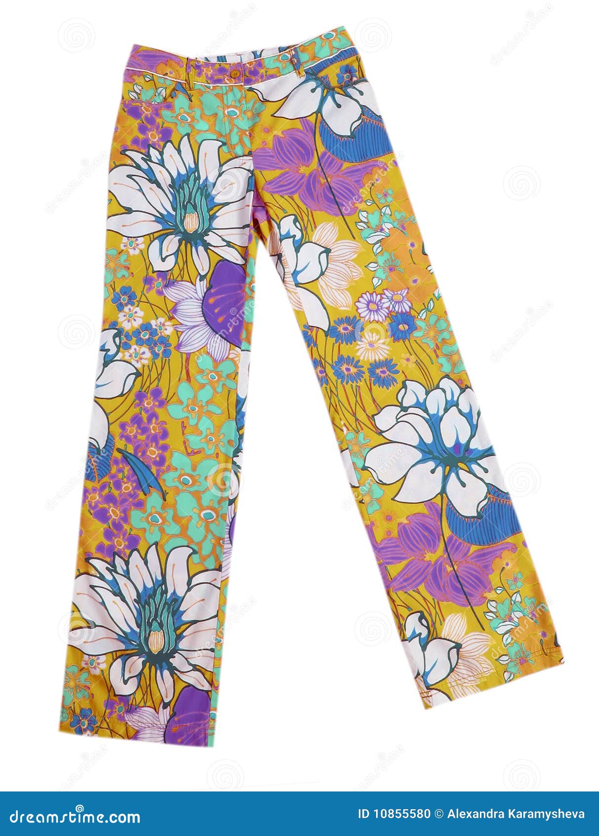 Flowers pants trousers stock photo. Image of garment - 10855580