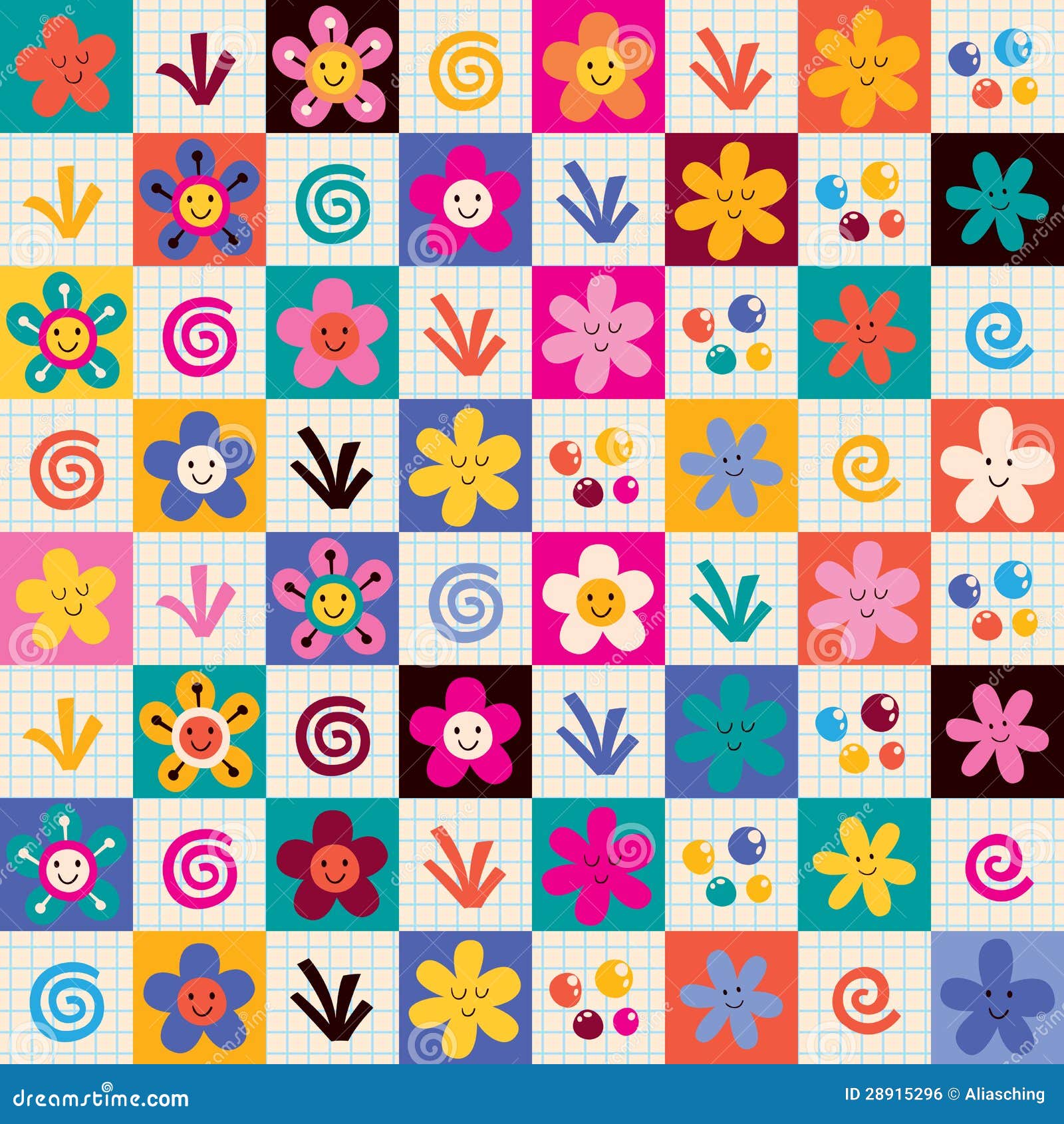 Flowers pattern stock vector. Illustration of element - 28915296