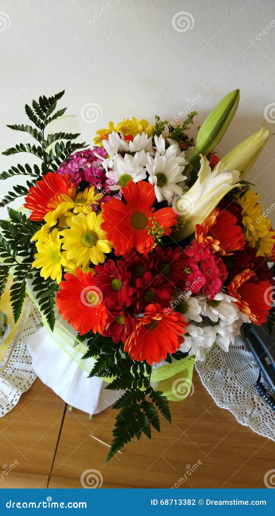 Flowers stock photo. Image of yellow, white, flowers 68713382