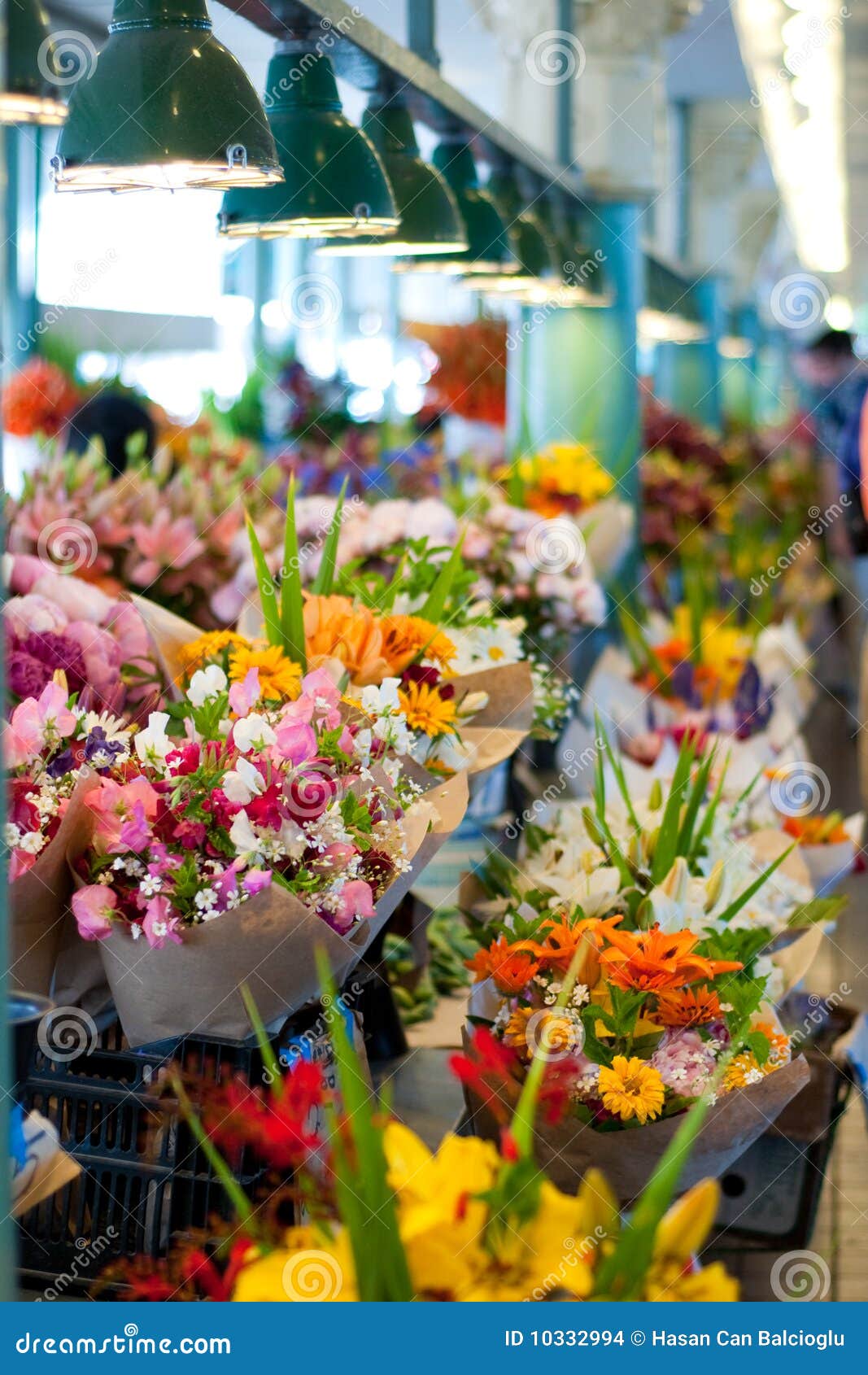 Flowers for Sale at Pike Place Market, Seattle Stock Photo - Image of ...