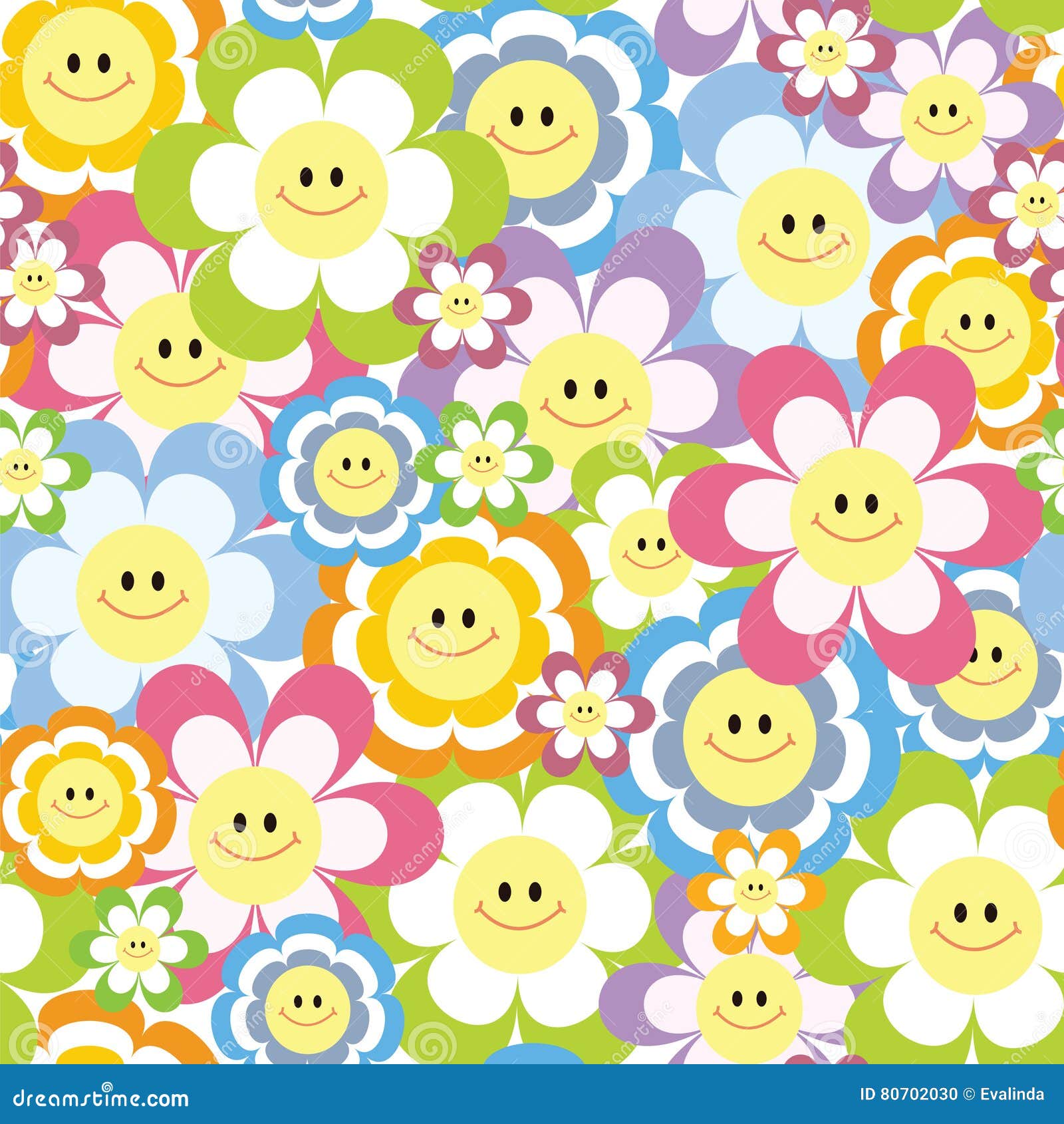 Flowers seamless pattern stock illustration. Illustration of pattern -  80702030
