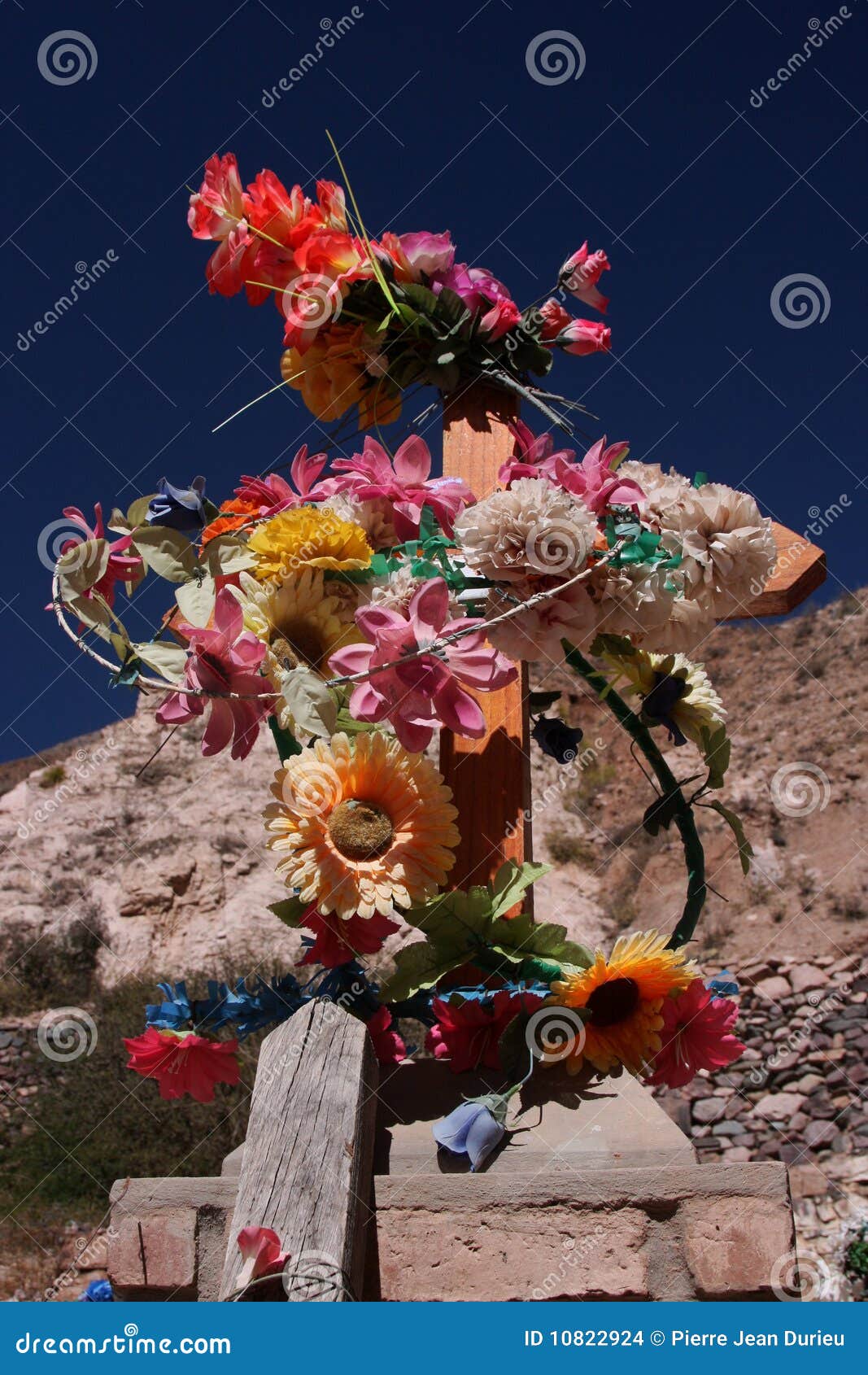 Flowers and a tomb stock photo. Image of south, rest 10822924