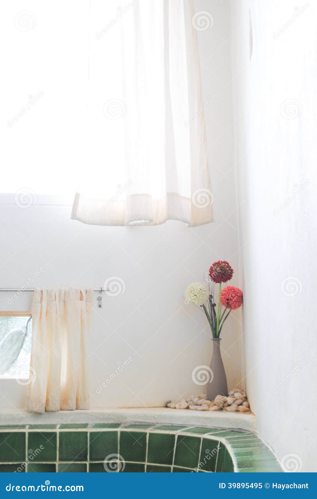 Flowers in a vase stock image. Image of bathroom, clear 39895495