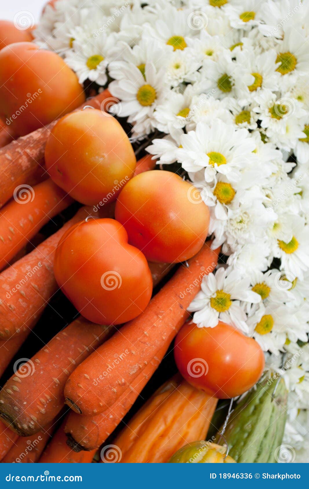 Flowers and Vegetables stock photo. Image of decoration 18946336