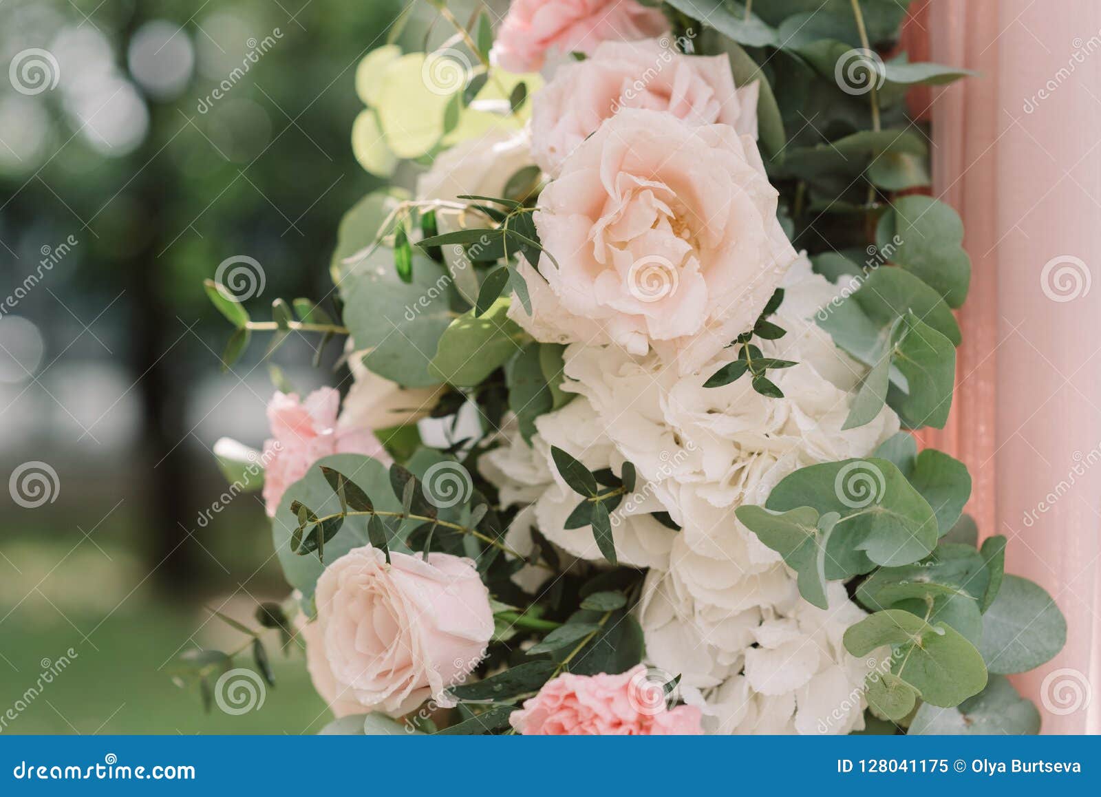 Flowers at a wedding stock image. Image of decor, eucalyptus 128041175
