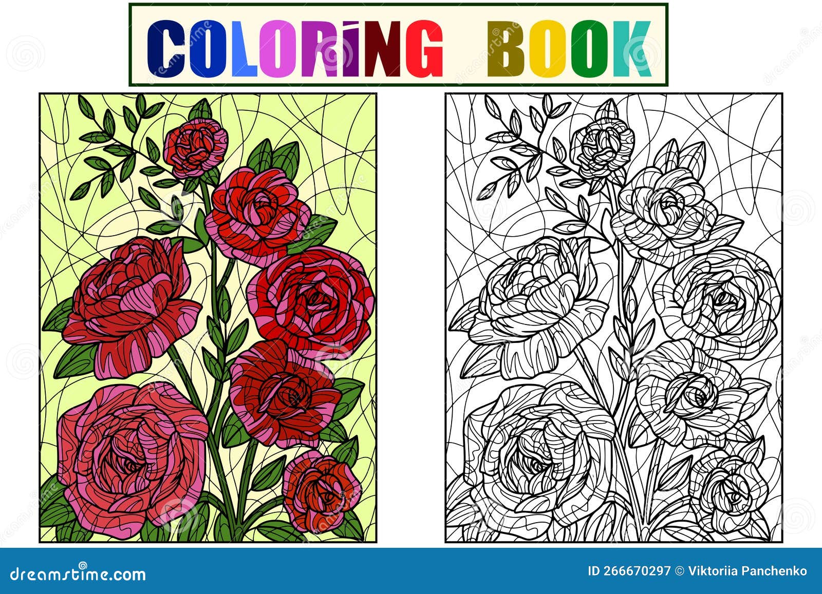 https://thumbs.dreamstime.com/z/flowers-wild-rose-set-color-coloring-book-antistress-children-adults-raster-example-266670297.jpg