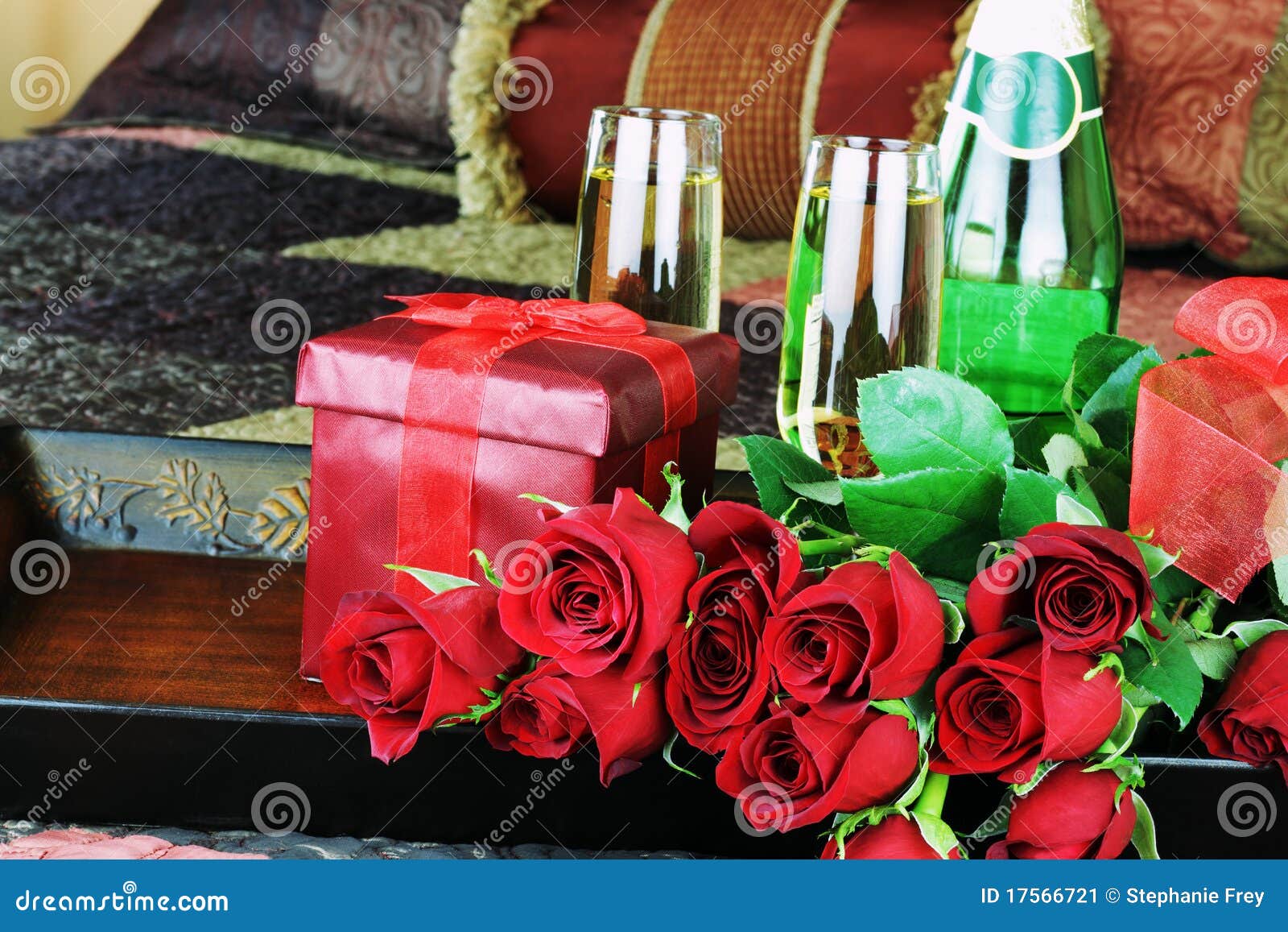 Flowers and Wine stock image. Image of beautiful, horizontal 17566721