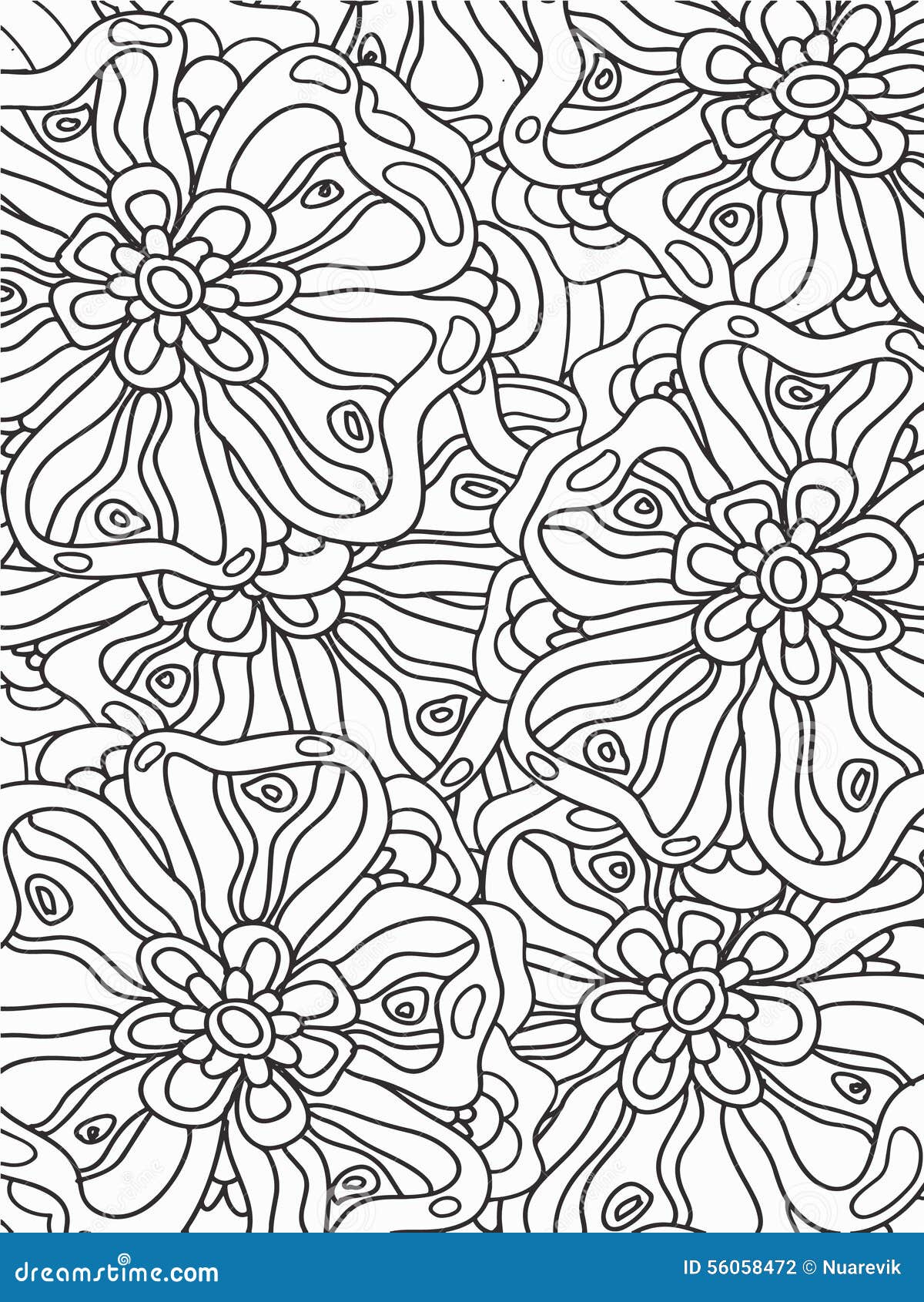 Download Flowers zentangle stock illustration. Illustration of ...