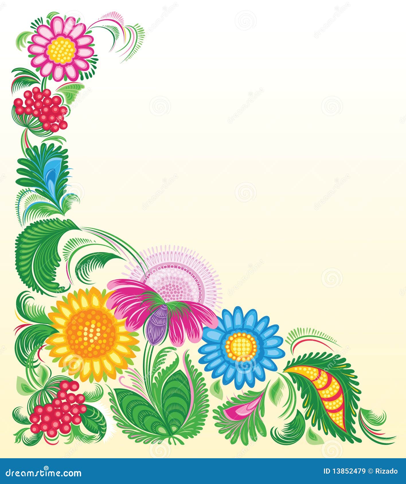 Flowery background stock vector. Illustration of flower 13852479