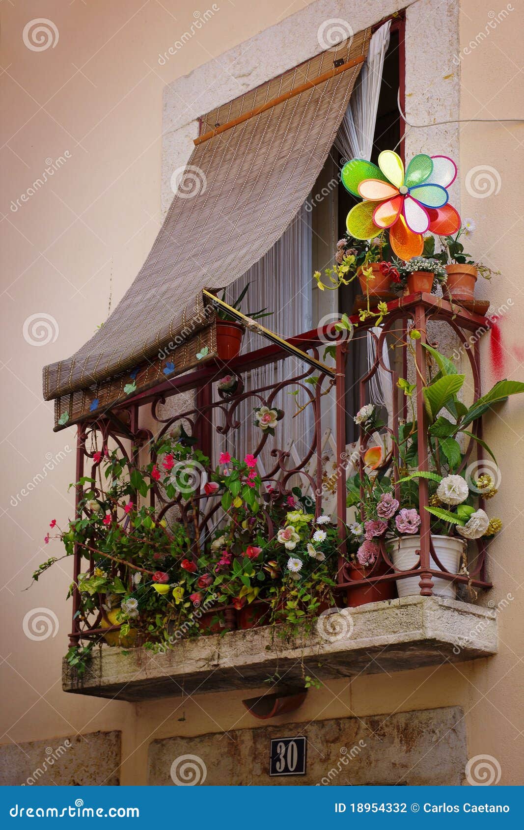 flowery balcony