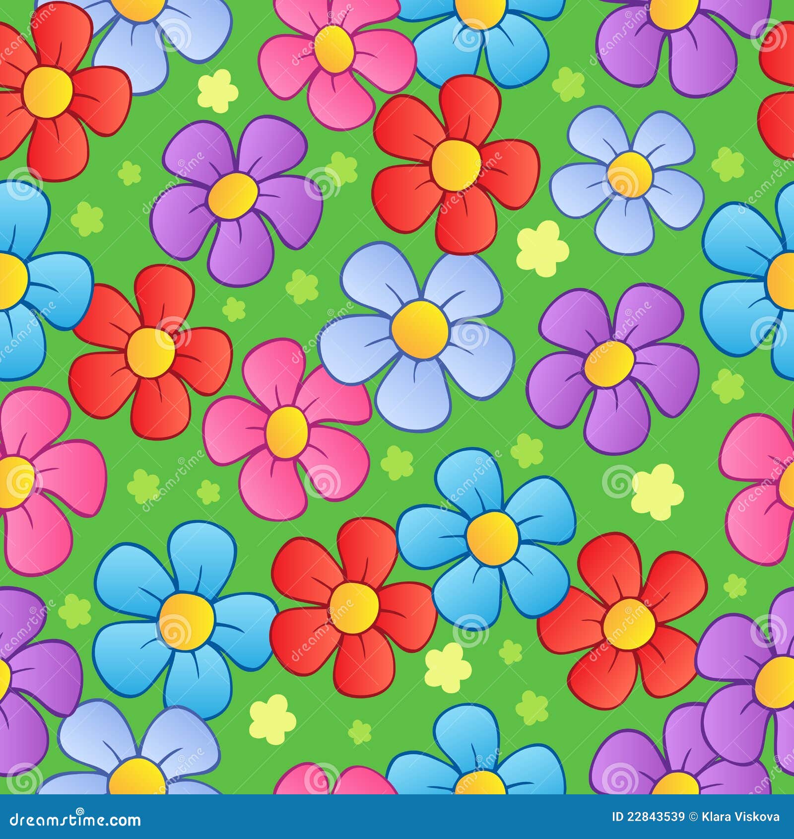 flowery seamless background 1