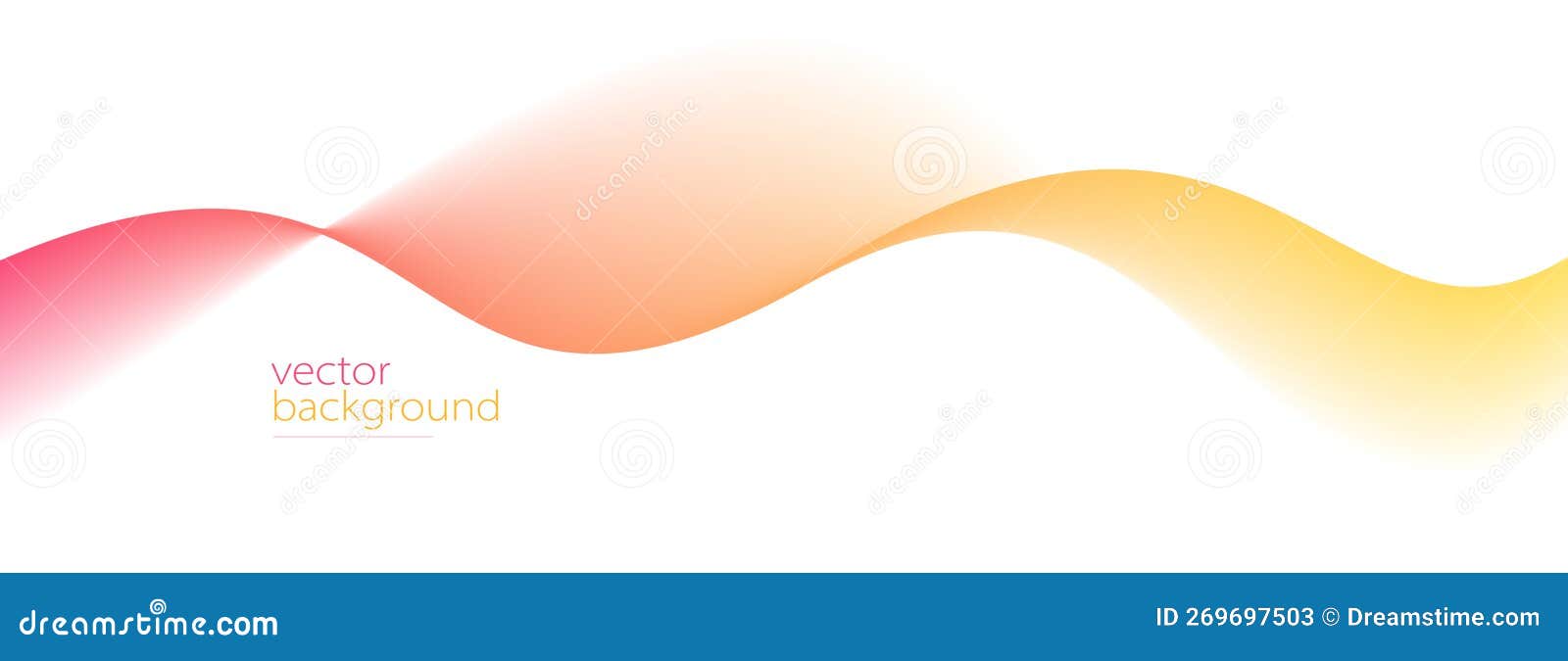 flowing color curve  with soft gradient  abstract background, relaxing and tranquil art.
