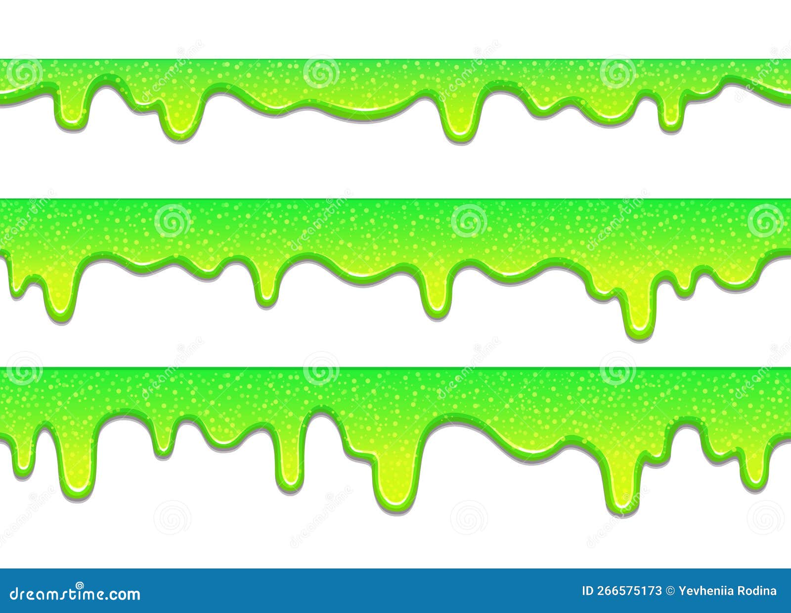 White Dripping Slime Seamless Element Stock Illustration