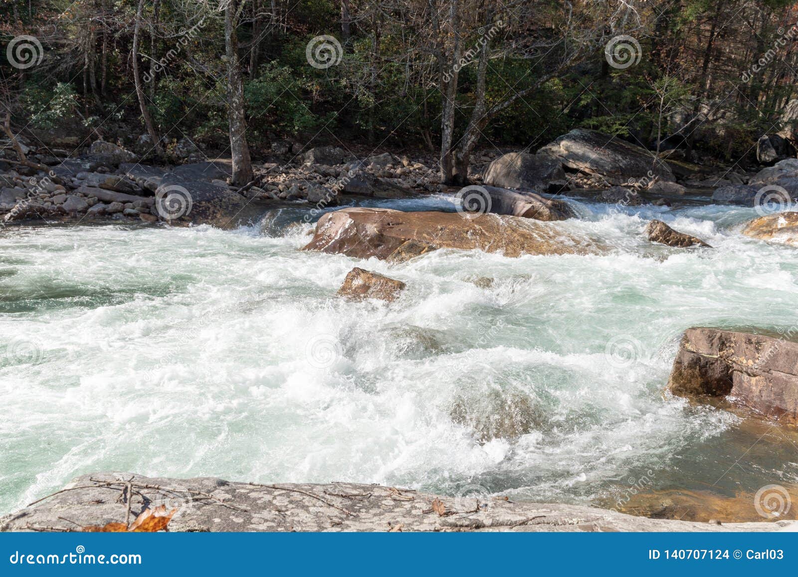 Whitewater Soddy Daisy Tennessee Blue Hole Stock Photo Image of