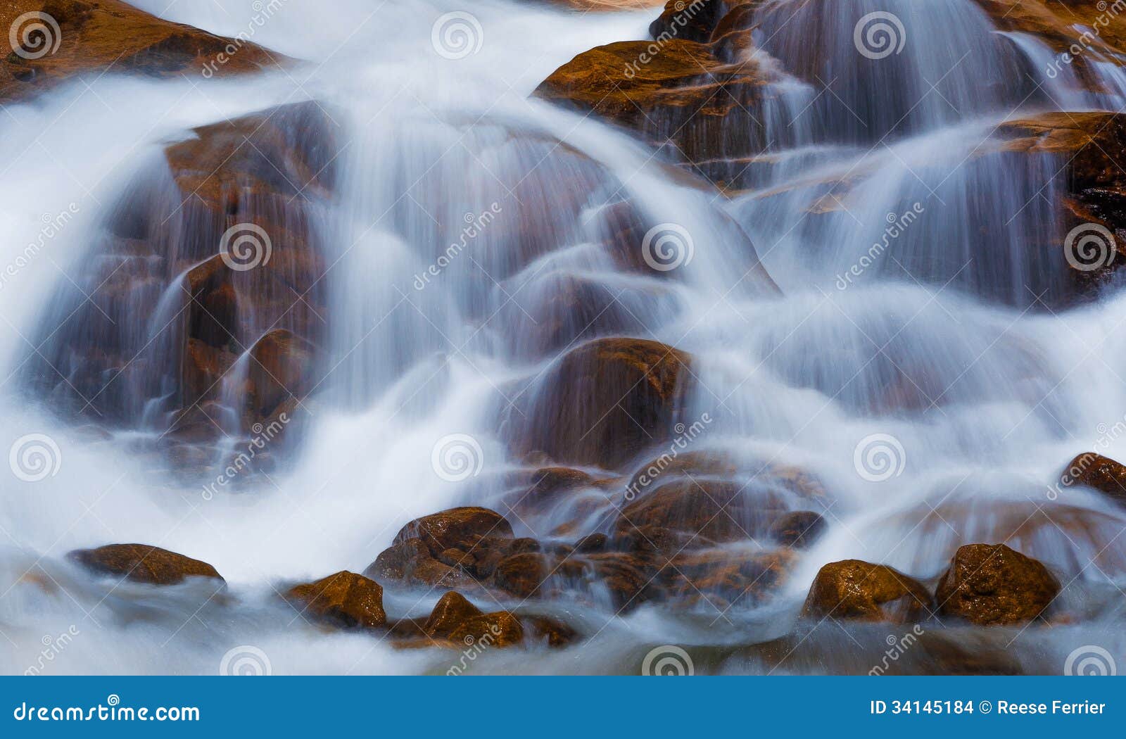 Flowing Water Fall Stock Photo Image Of National Rocky 34145184