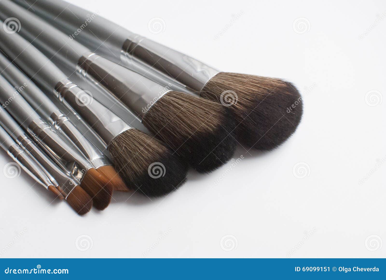 Fluffy brush for makeup. stock image. Image of powder 69099151