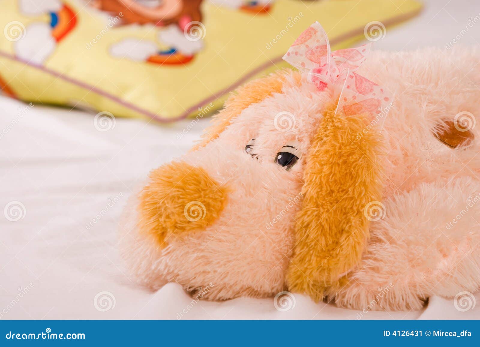 Fluffy toy stock image. Image of baby, play, backgrounds 4126431