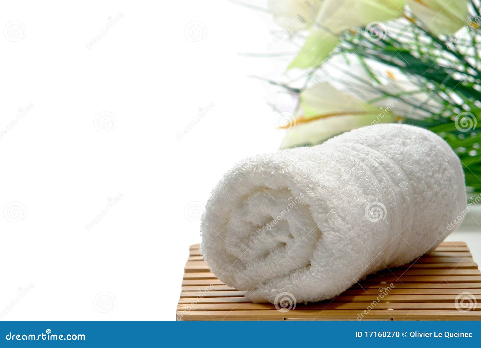 White Fluffy Bath Towels Stock Photo - Download Image Now