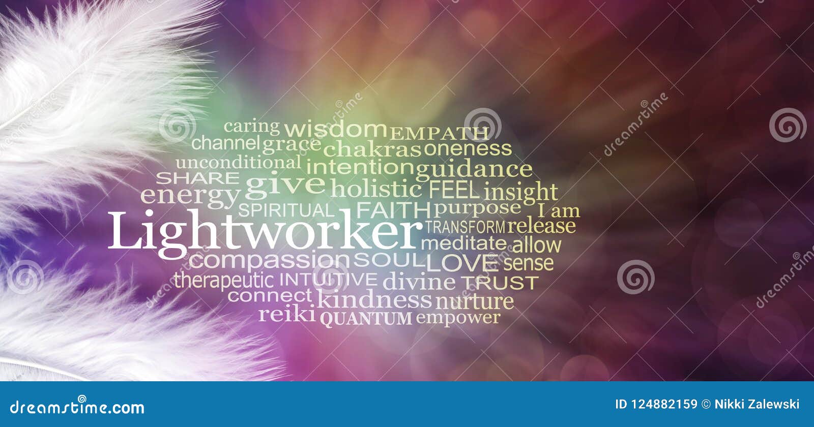 angelic lightworker word tag cloud