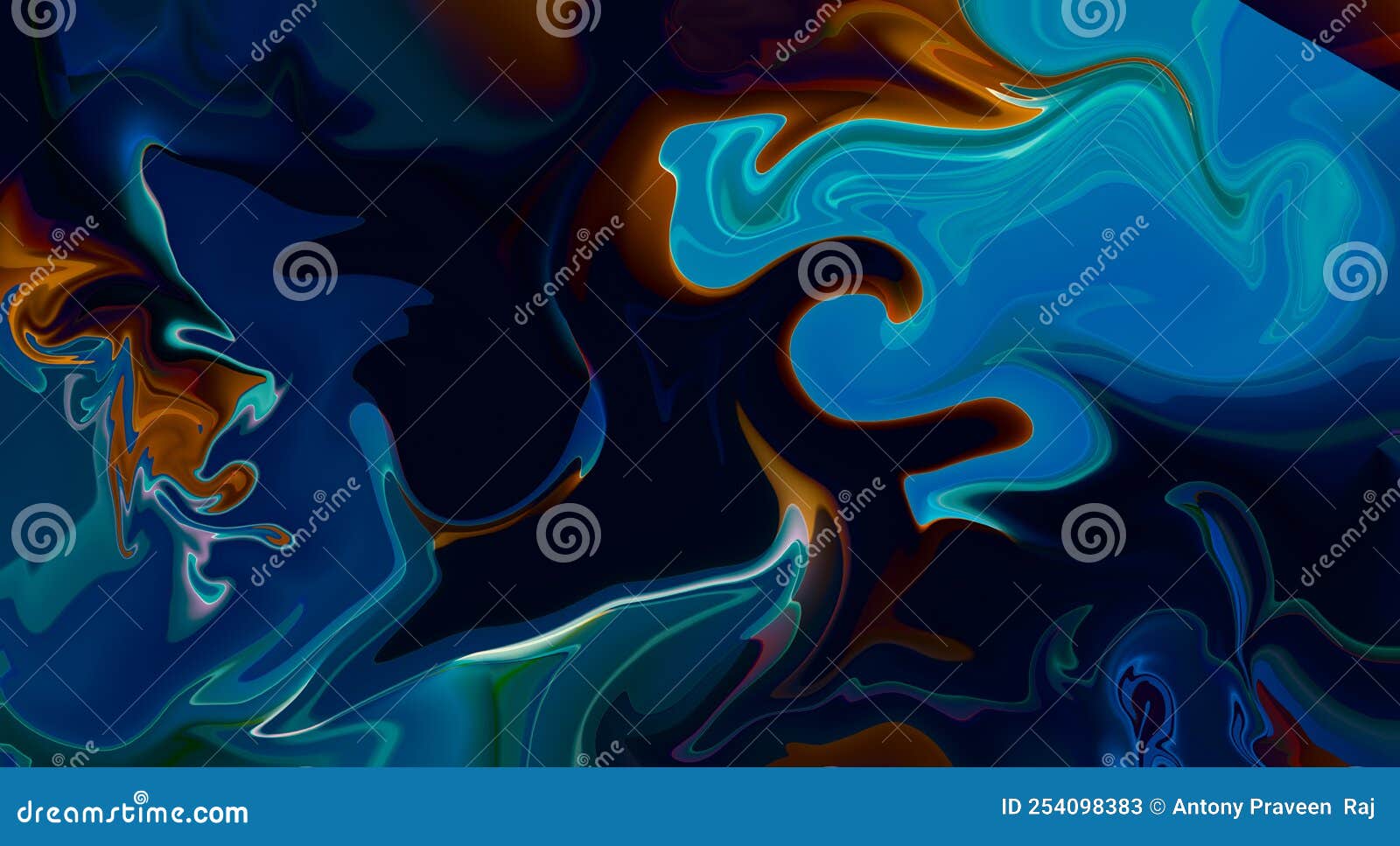 Fluid Art Background, Abstract Creative Design, Marble Texture