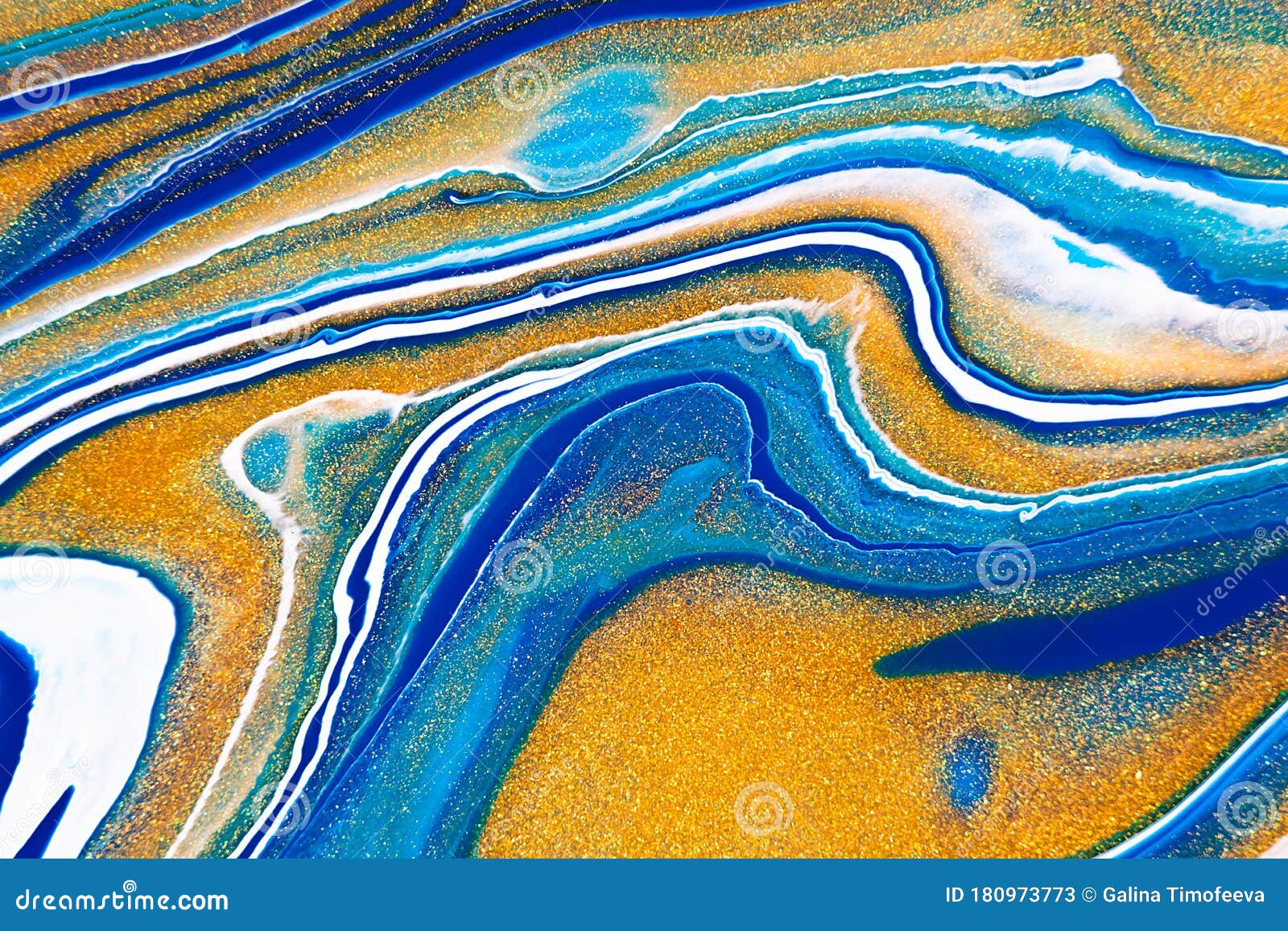 Fluid Art Texture Abstract Backdrop With Iridescent Paint Effect