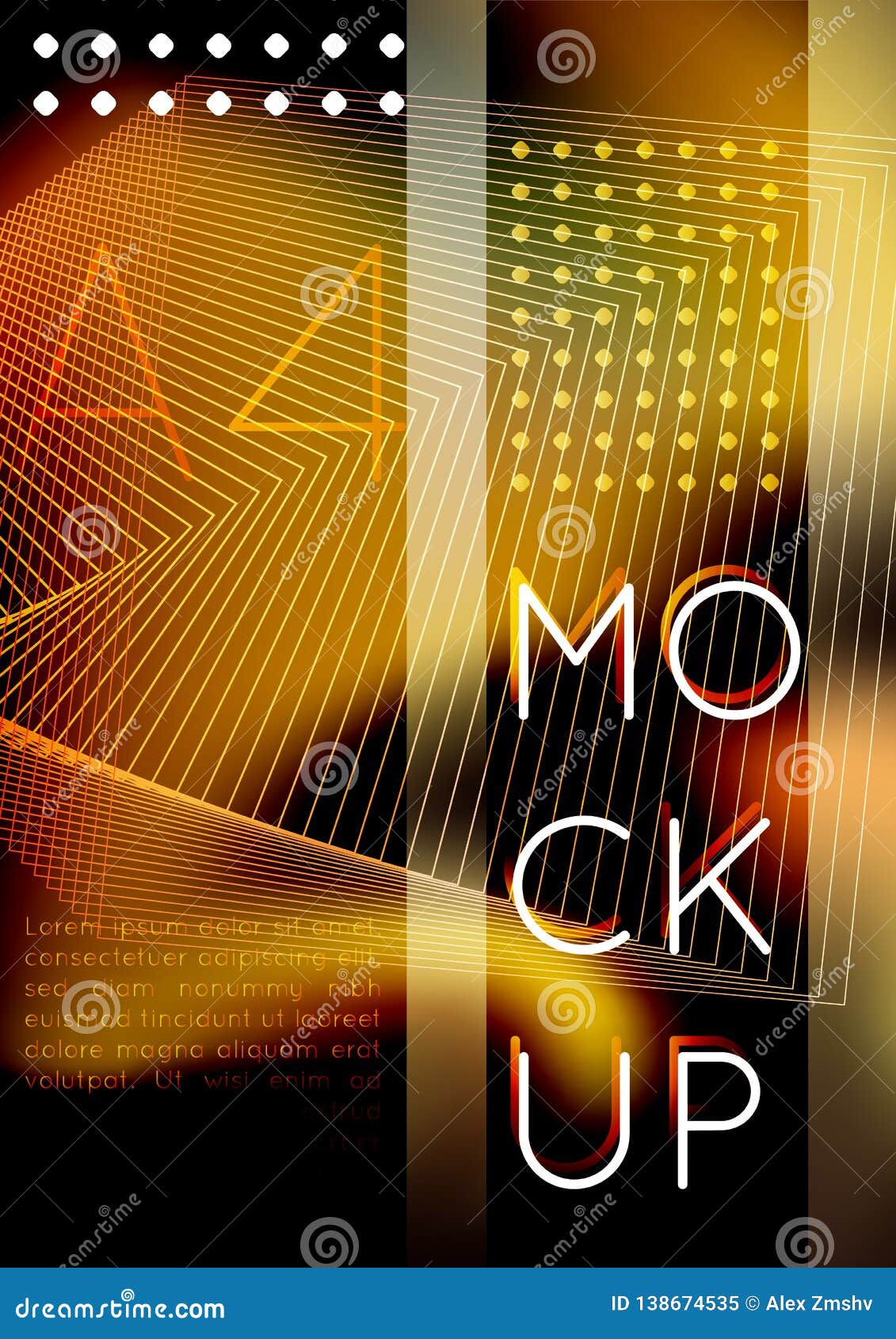 Download Fluid Vibrant Modern Futuristic A4 Cover Mockup. Stock Vector - Illustration of grunge, curve ...