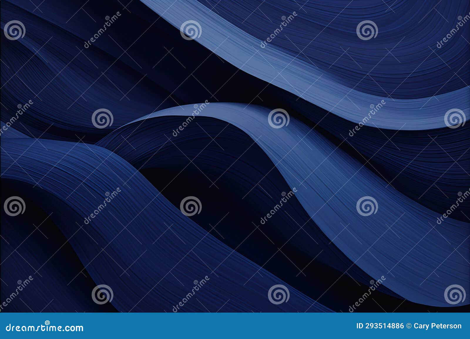 fluidity in blue: a modern abstract desktop with dynamic folds a