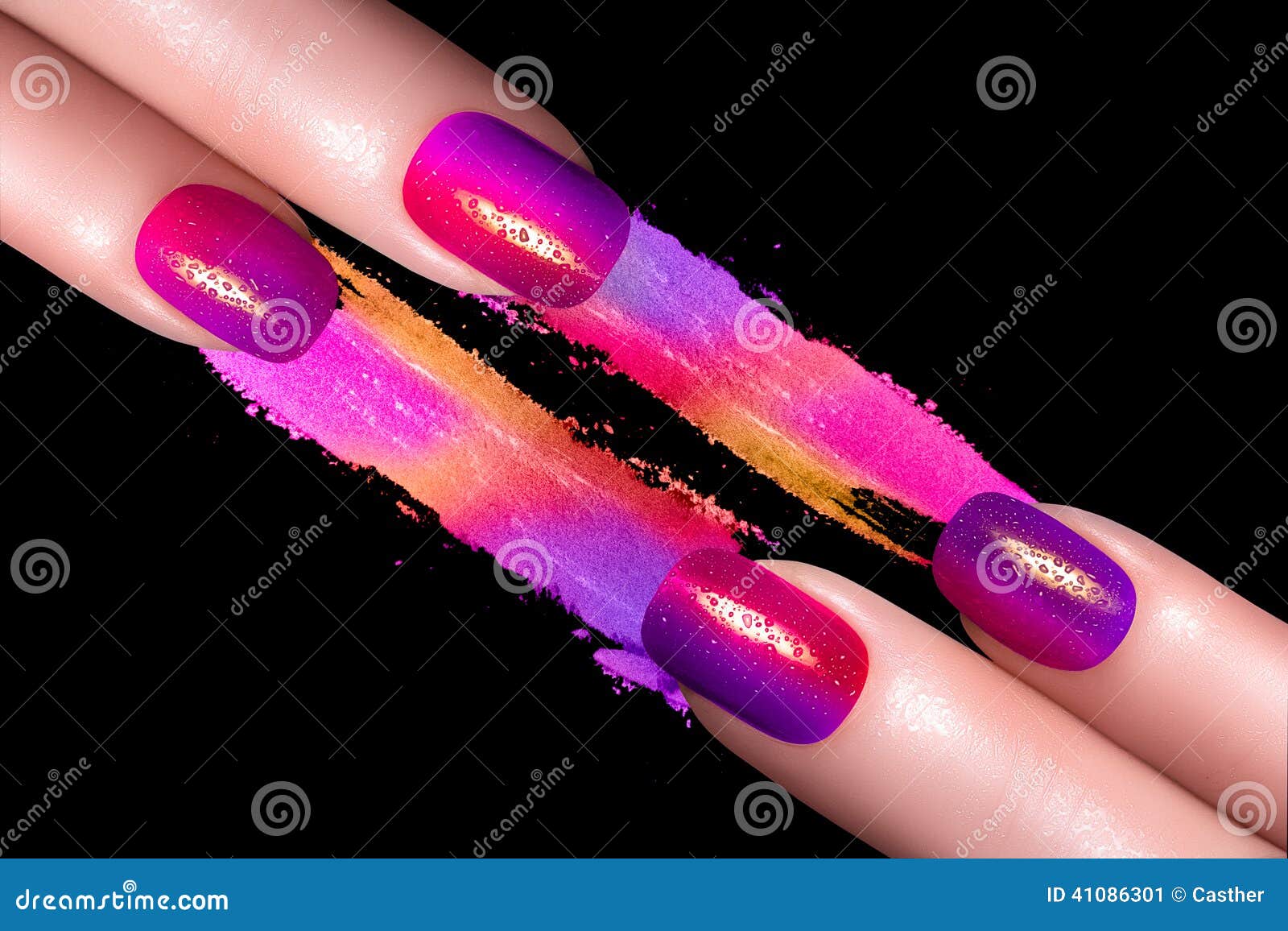 Manicure Eyeshadow Nail Art Polish Tips Velvet Flocking Powder 12 Colour |  eBay